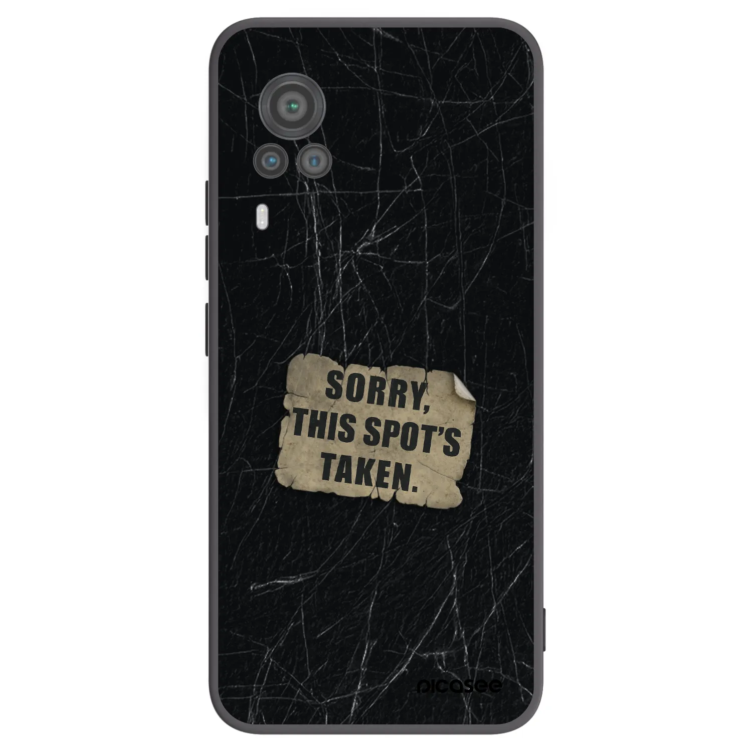 Picasee Μαύρη θήκη σιλικόνης για Vivo X60 Pro 5G - SORRY