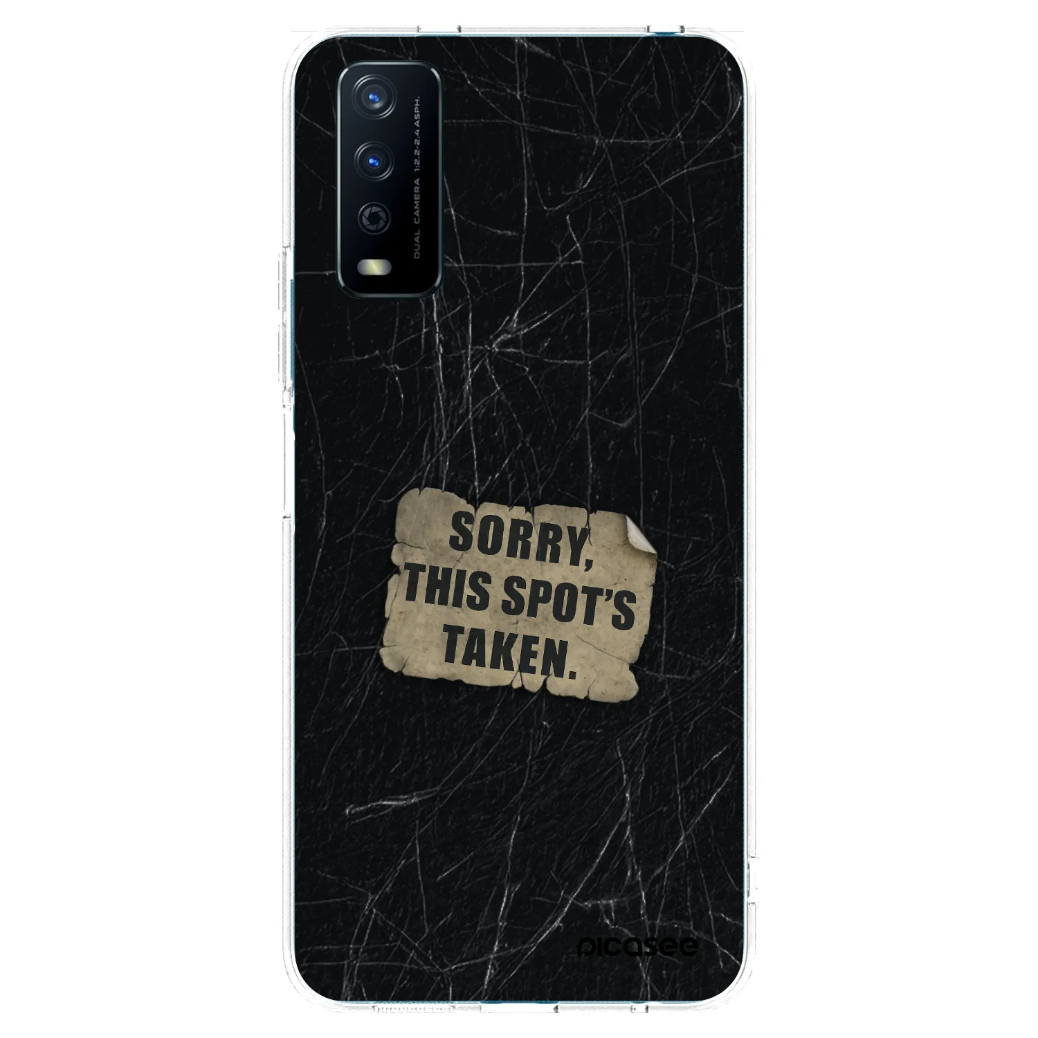 Picasee διαφανής θήκη σιλικόνης Vivo Y11s - SORRY