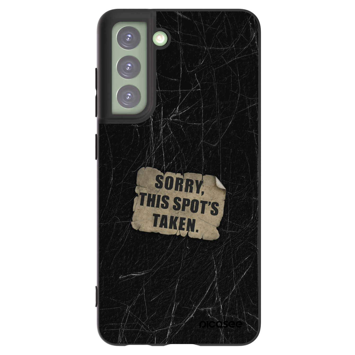 Picasee Μαύρη θήκη σιλικόνης για Samsung Galaxy S21 FE 5G - SORRY