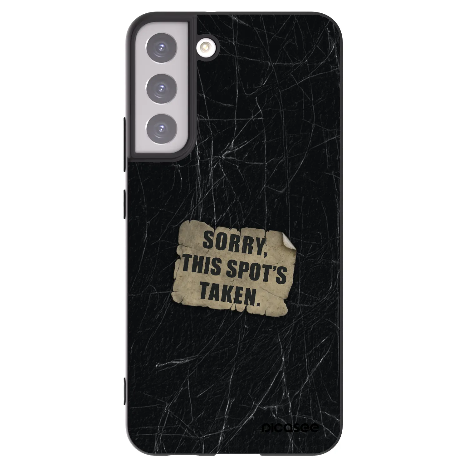 Picasee Μαύρη θήκη σιλικόνης για Samsung Galaxy S22+ 5G - SORRY