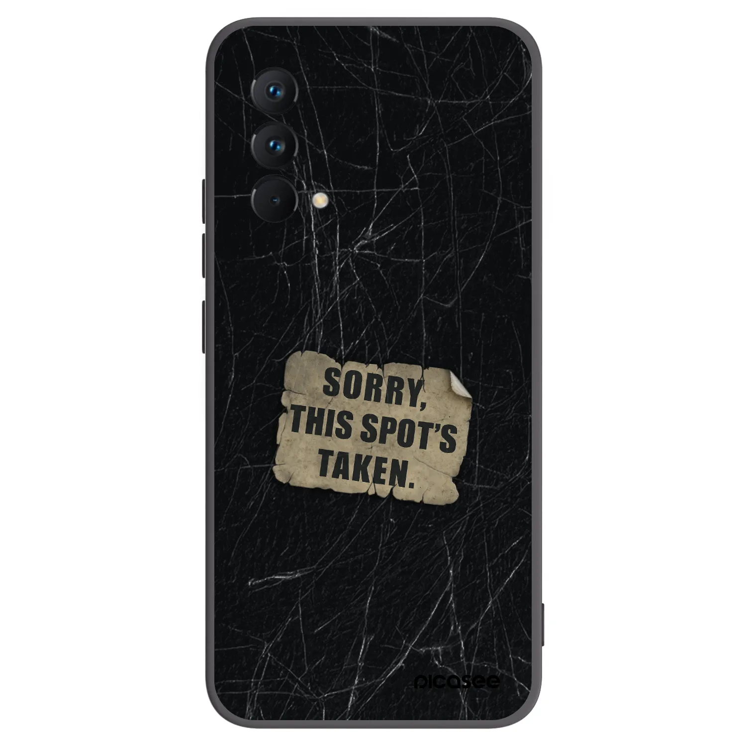 Picasee Μαύρη θήκη σιλικόνης για Realme GT Master Edition 5G - SORRY