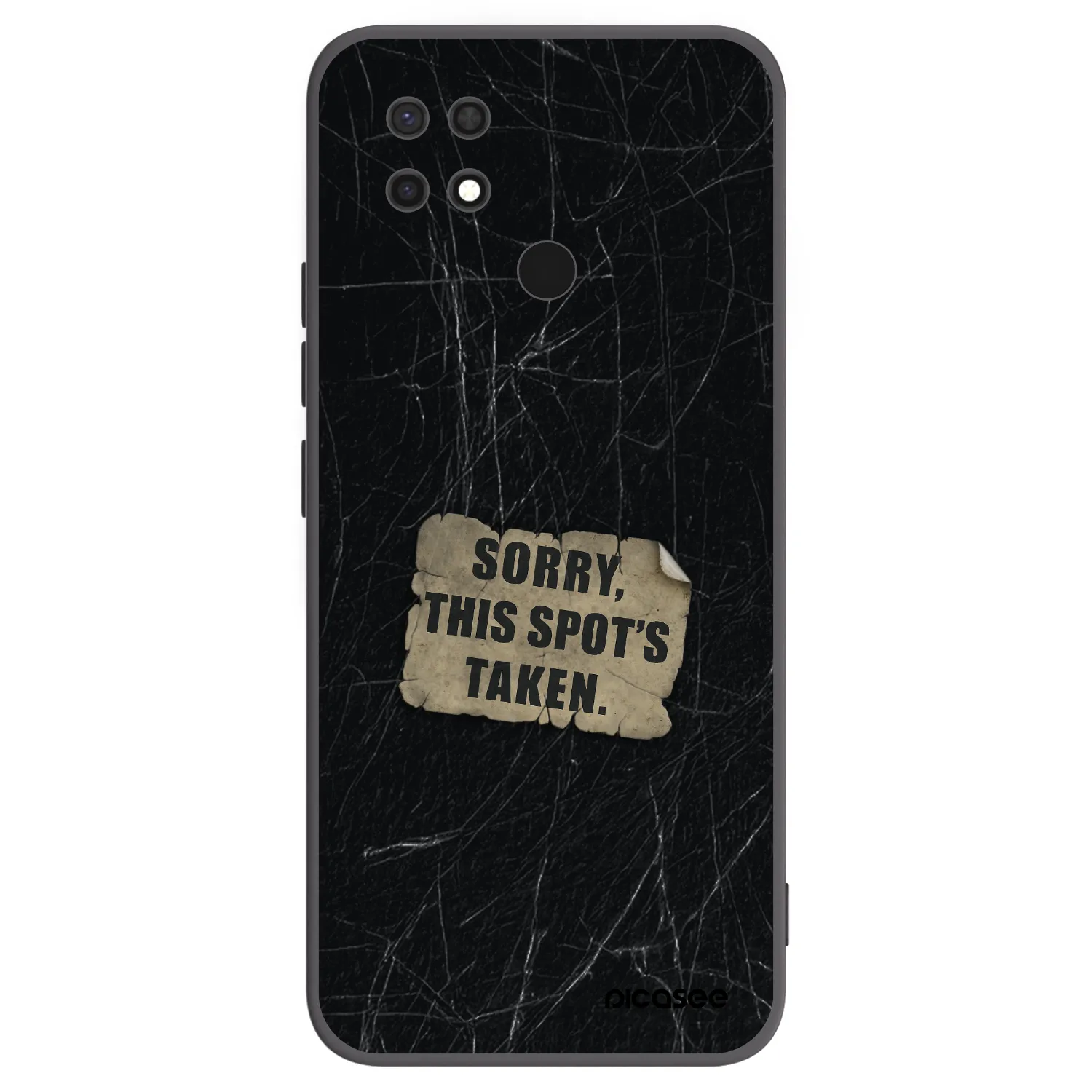 Picasee Μαύρη θήκη σιλικόνης για Xiaomi Redmi 10C - SORRY