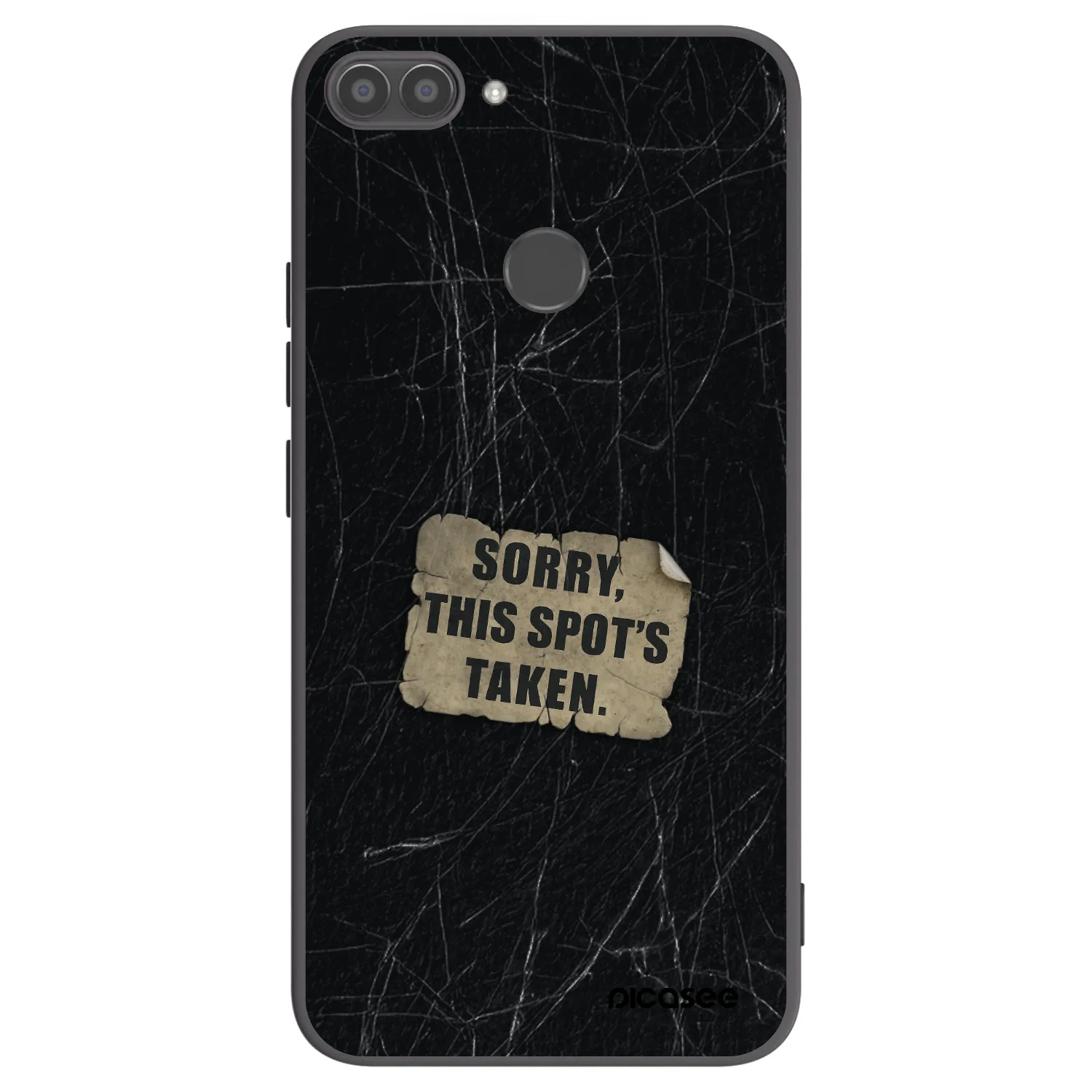 Picasee Μαύρη θήκη σιλικόνης για Huawei P Smart - SORRY