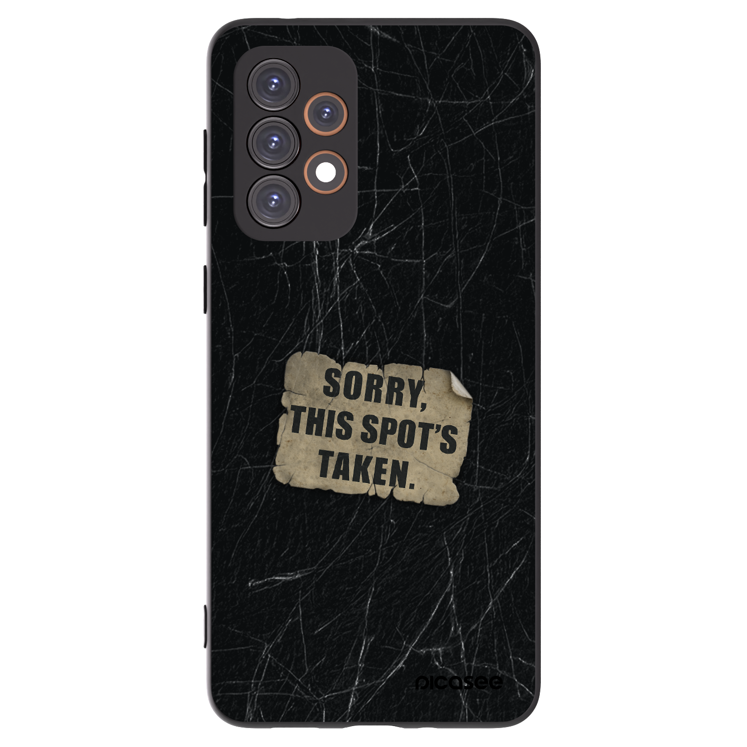 Picasee Μαύρη θήκη σιλικόνης για Samsung Galaxy A33 5G A336 - SORRY