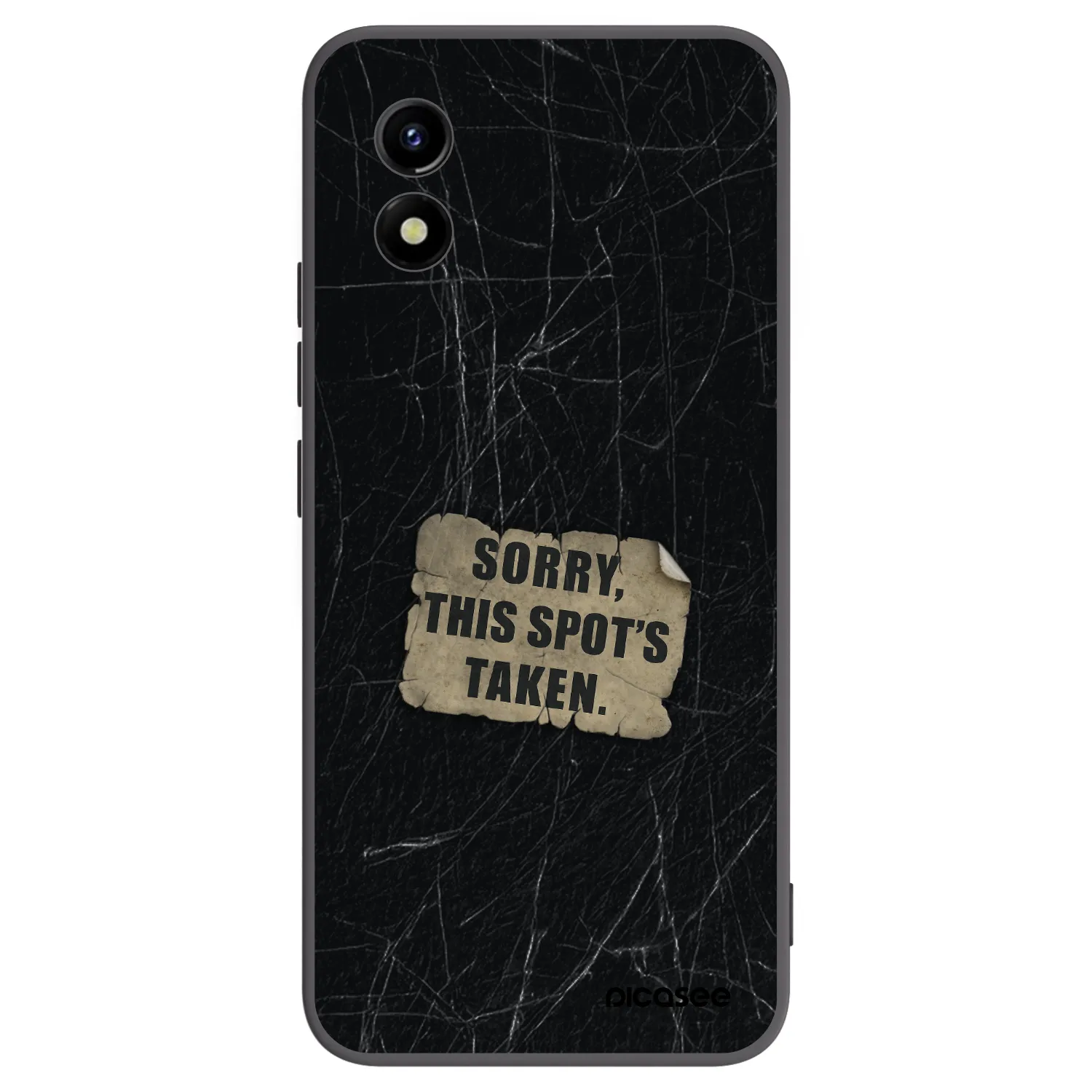 Picasee Μαύρη θήκη σιλικόνης για Vivo Y01 - SORRY
