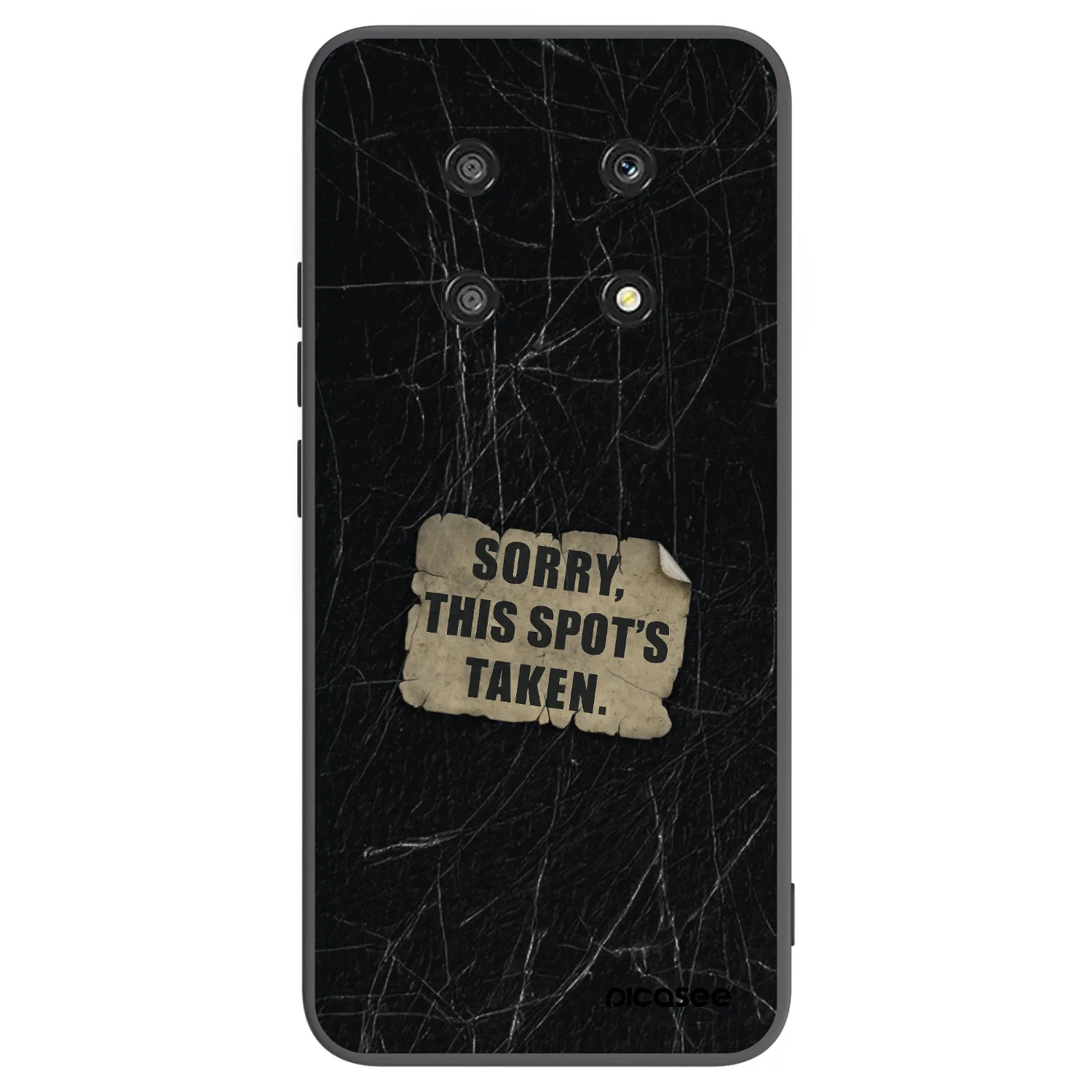 Picasee Μαύρη θήκη σιλικόνης για Honor Magic4 Lite 5G - SORRY