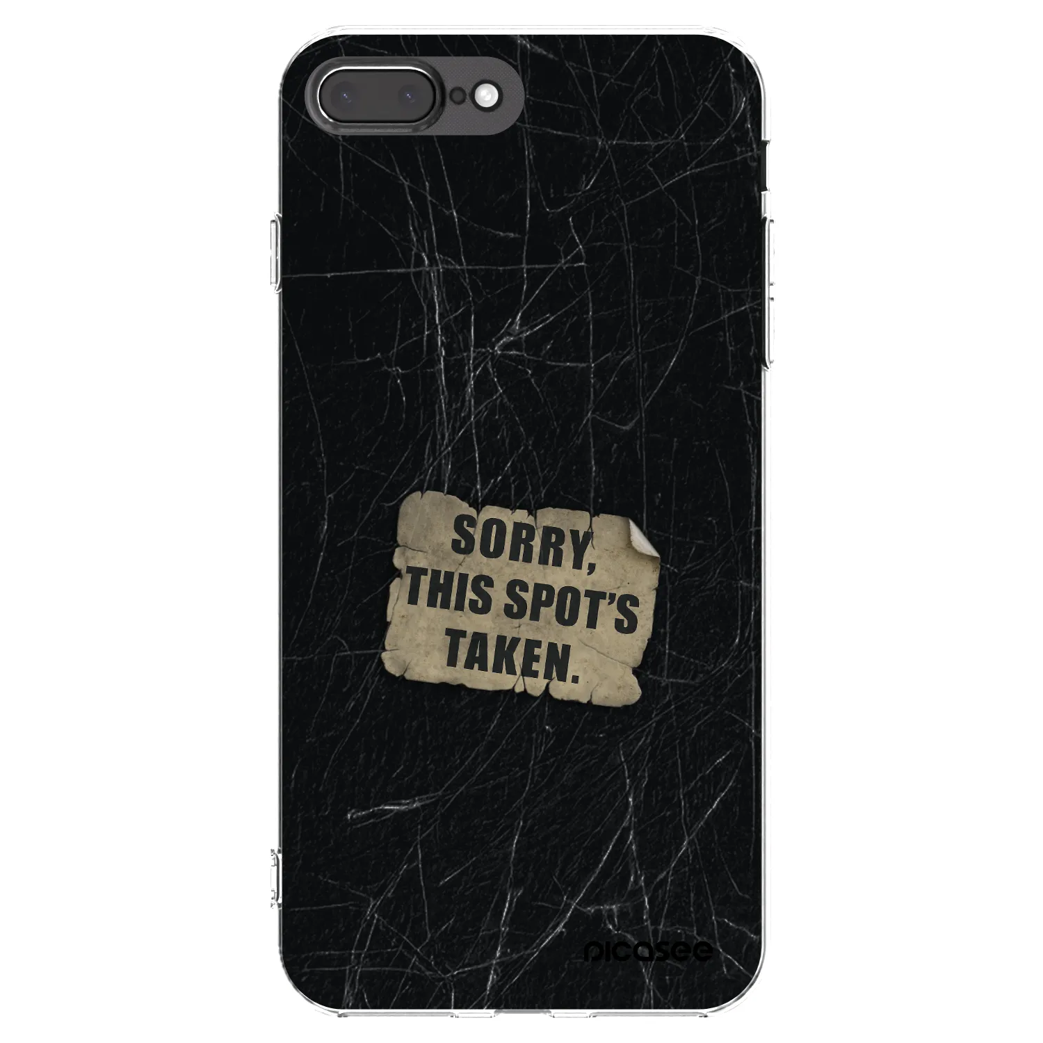 Picasee διαφανής θήκη σιλικόνης Apple iPhone 8 Plus - SORRY