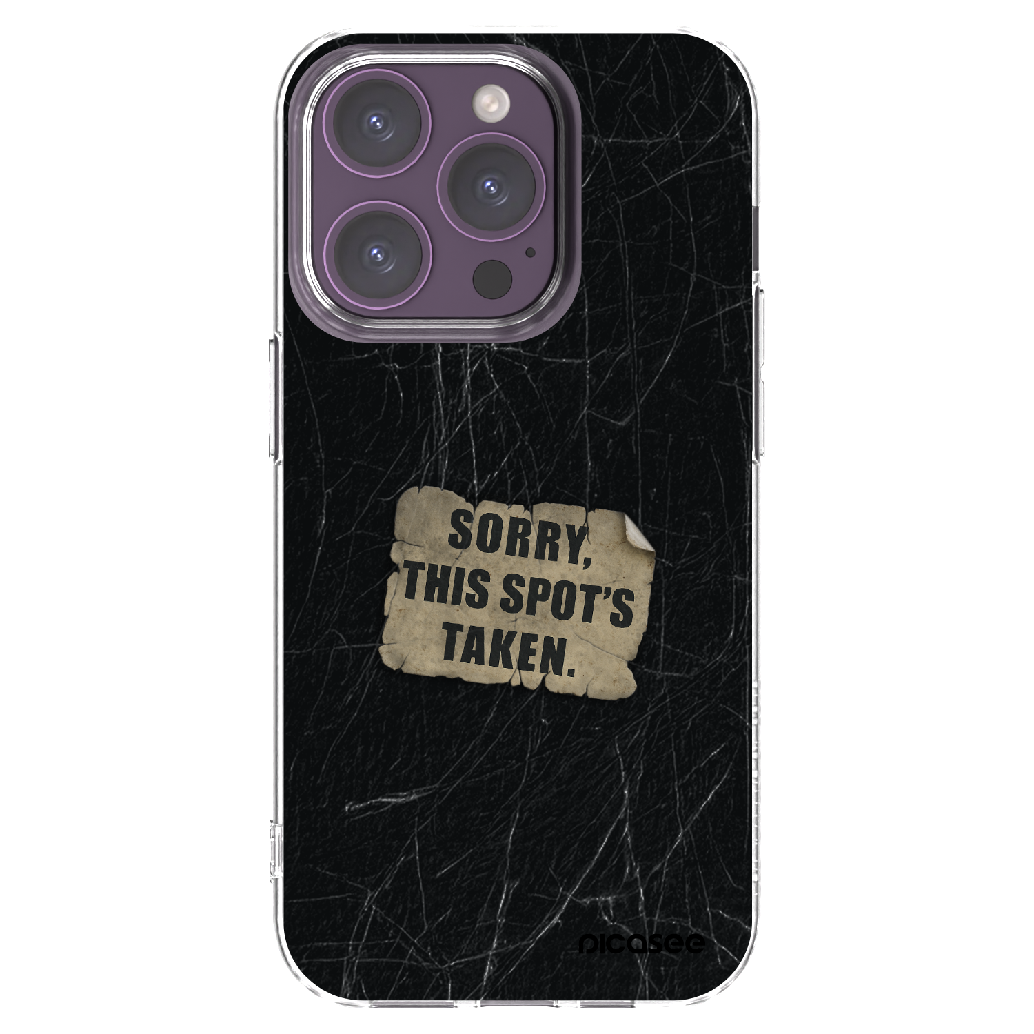 Picasee διαφανής θήκη σιλικόνης Apple iPhone 14 Pro - SORRY