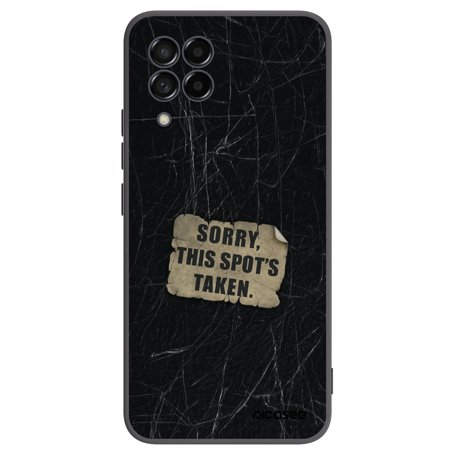 Picasee Μαύρη θήκη σιλικόνης για Samsung Galaxy M53 5G - SORRY