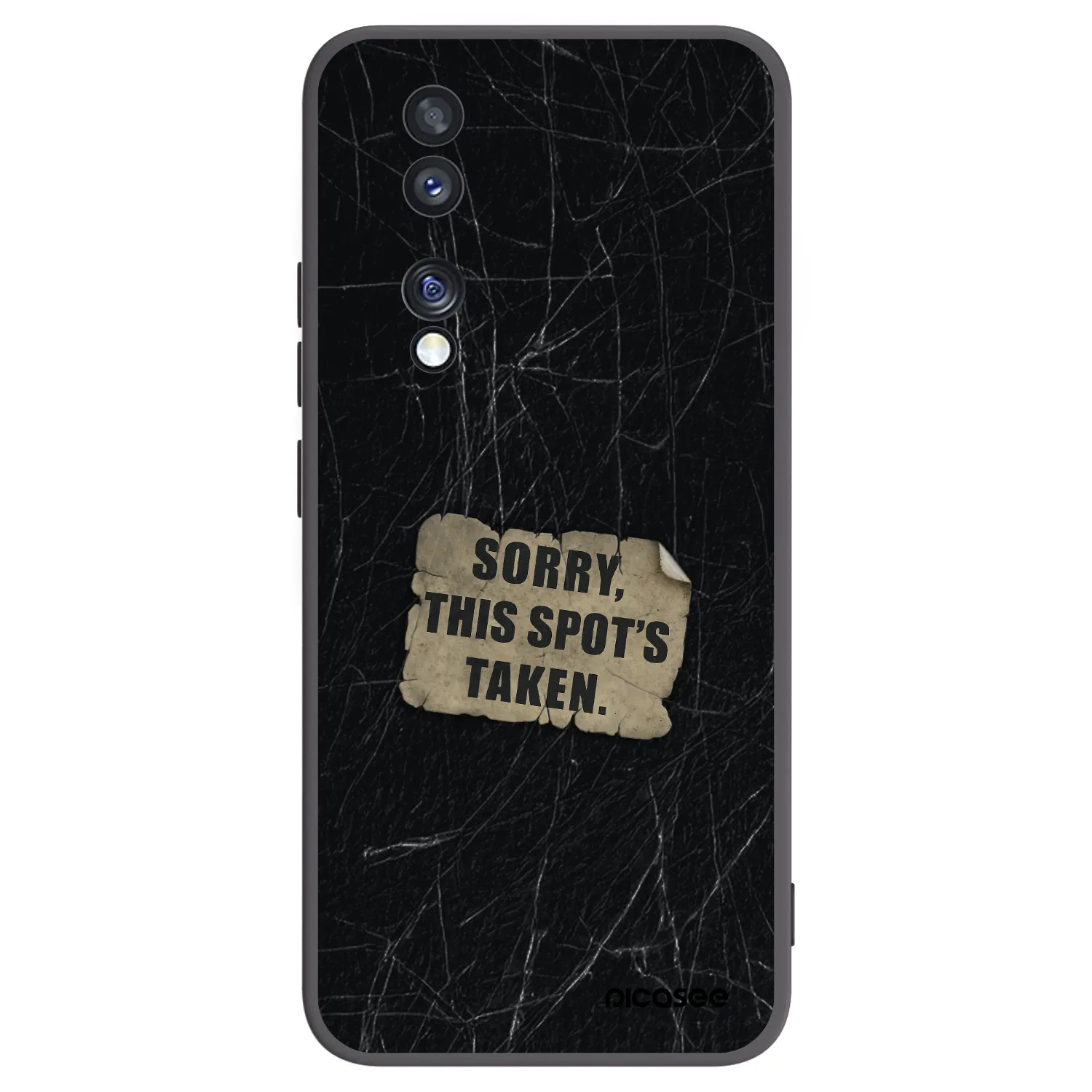 Picasee Μαύρη θήκη σιλικόνης για Honor 70 - SORRY