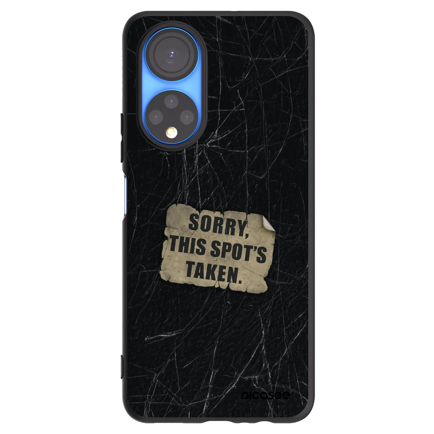 Picasee Μαύρη θήκη σιλικόνης για Honor X7 - SORRY