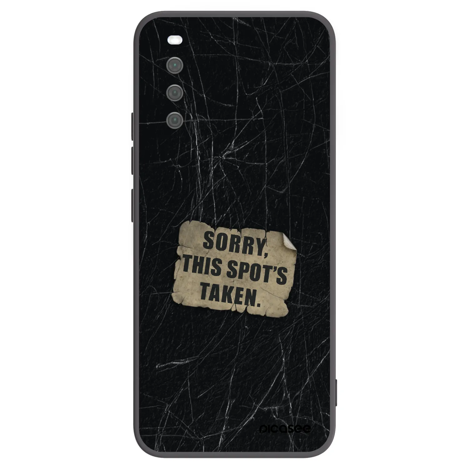 Picasee Μαύρη θήκη σιλικόνης για Sony Xperia 10 III - SORRY