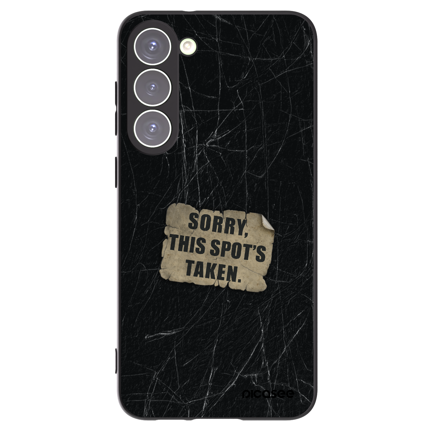 Picasee Μαύρη θήκη σιλικόνης για Samsung Galaxy S23+ 5G - SORRY