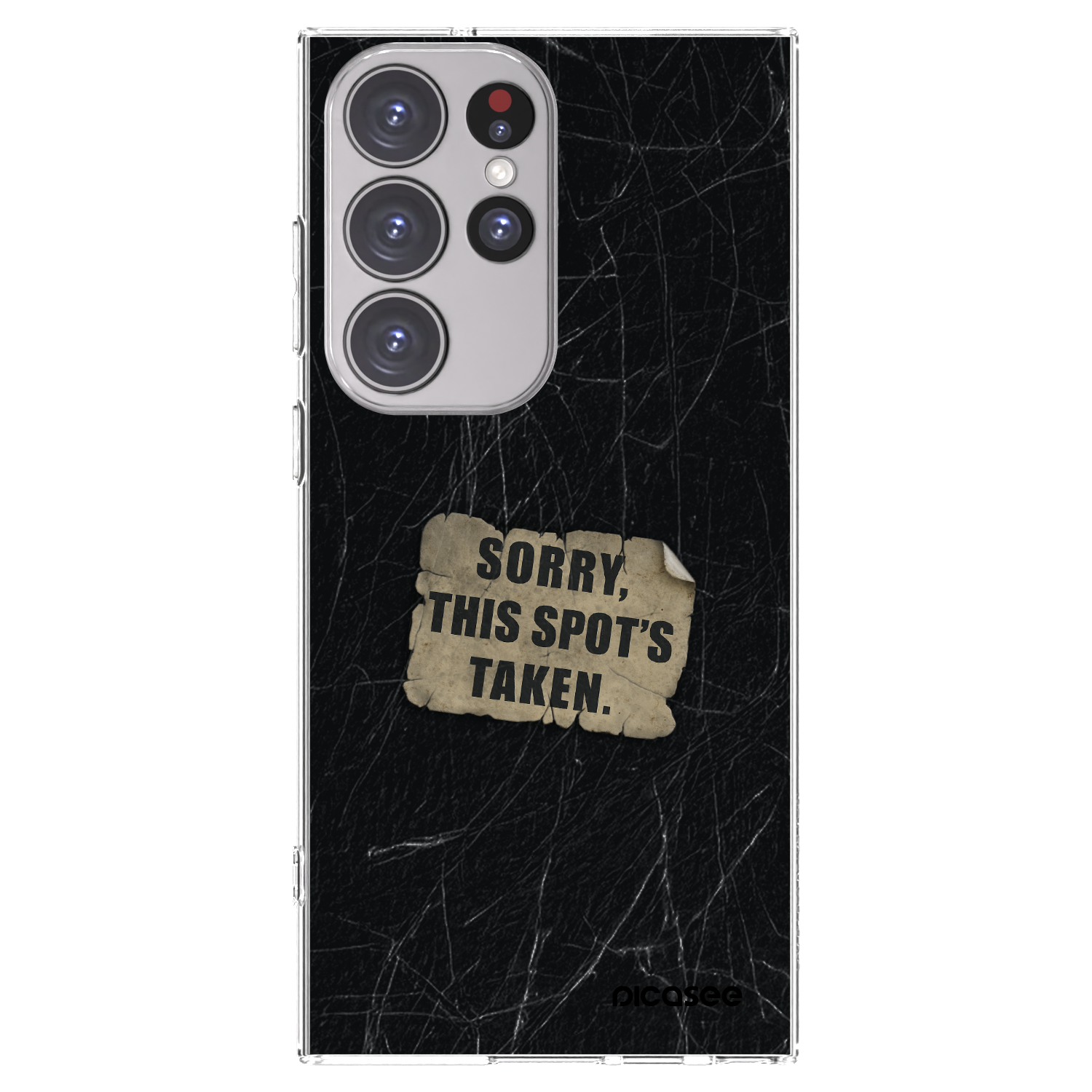 Picasee διαφανής θήκη σιλικόνης Samsung Galaxy S23 Ultra 5G - SORRY