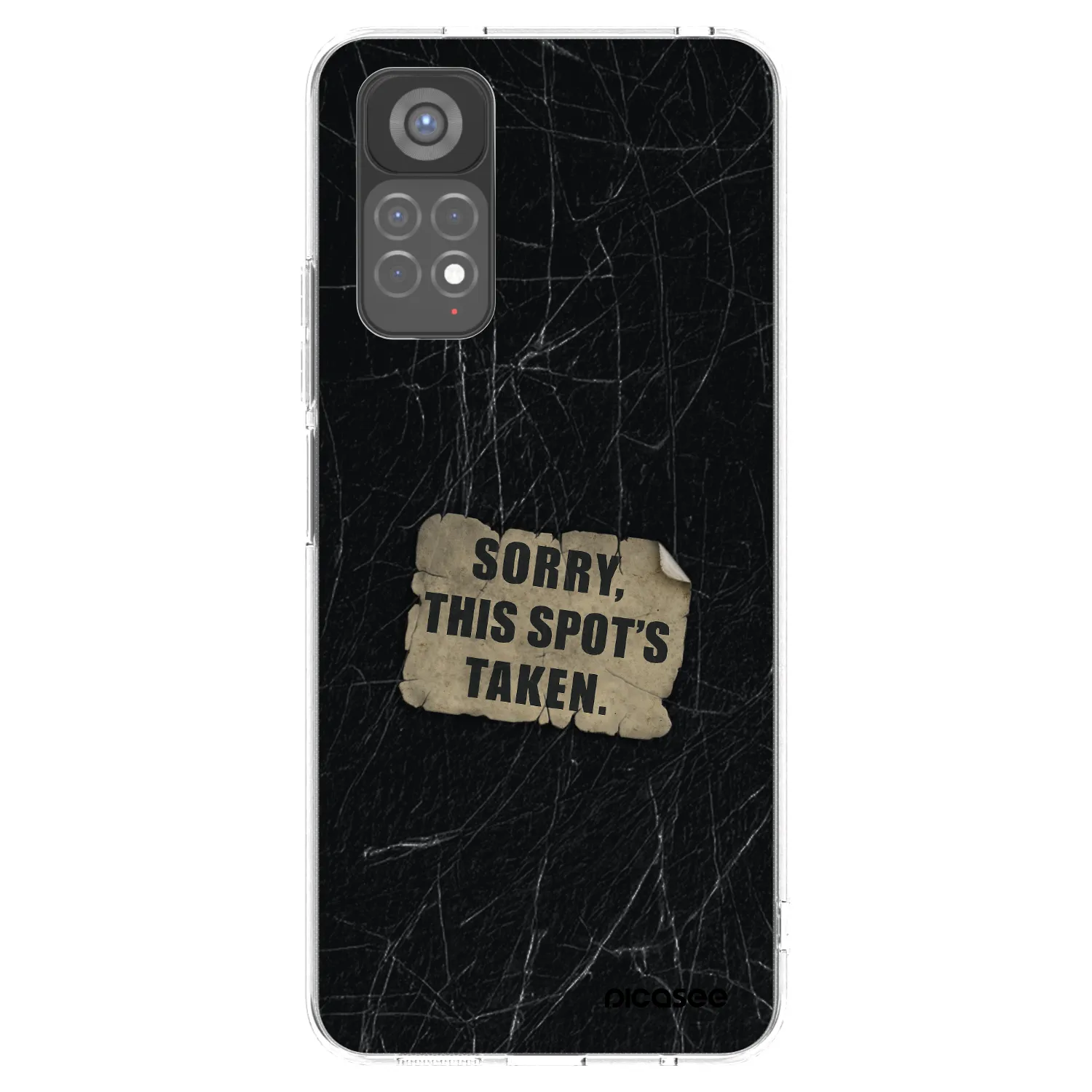 Picasee διαφανής θήκη σιλικόνης Xiaomi Redmi Note 11S 5G - SORRY