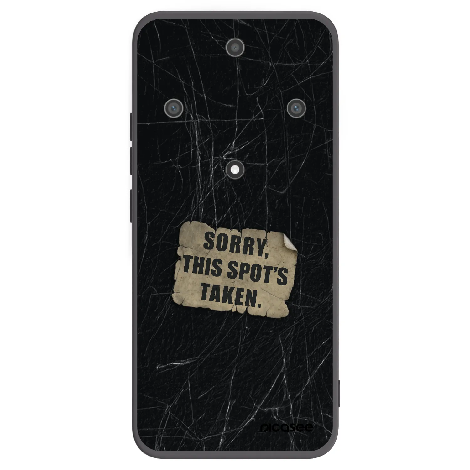 Picasee Μαύρη θήκη σιλικόνης για Honor Magic5 Lite 5G - SORRY