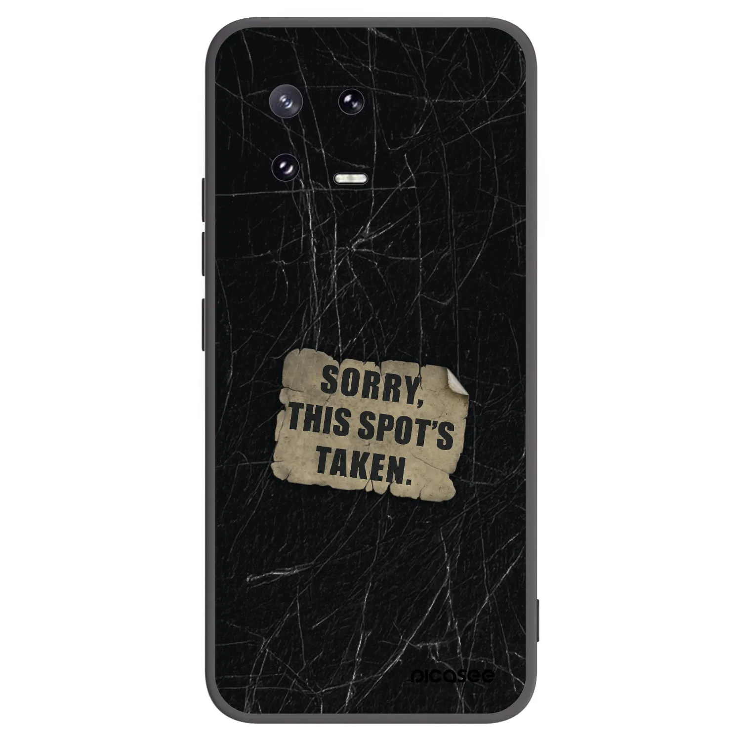 Picasee Μαύρη θήκη σιλικόνης για Xiaomi 13 Pro - SORRY
