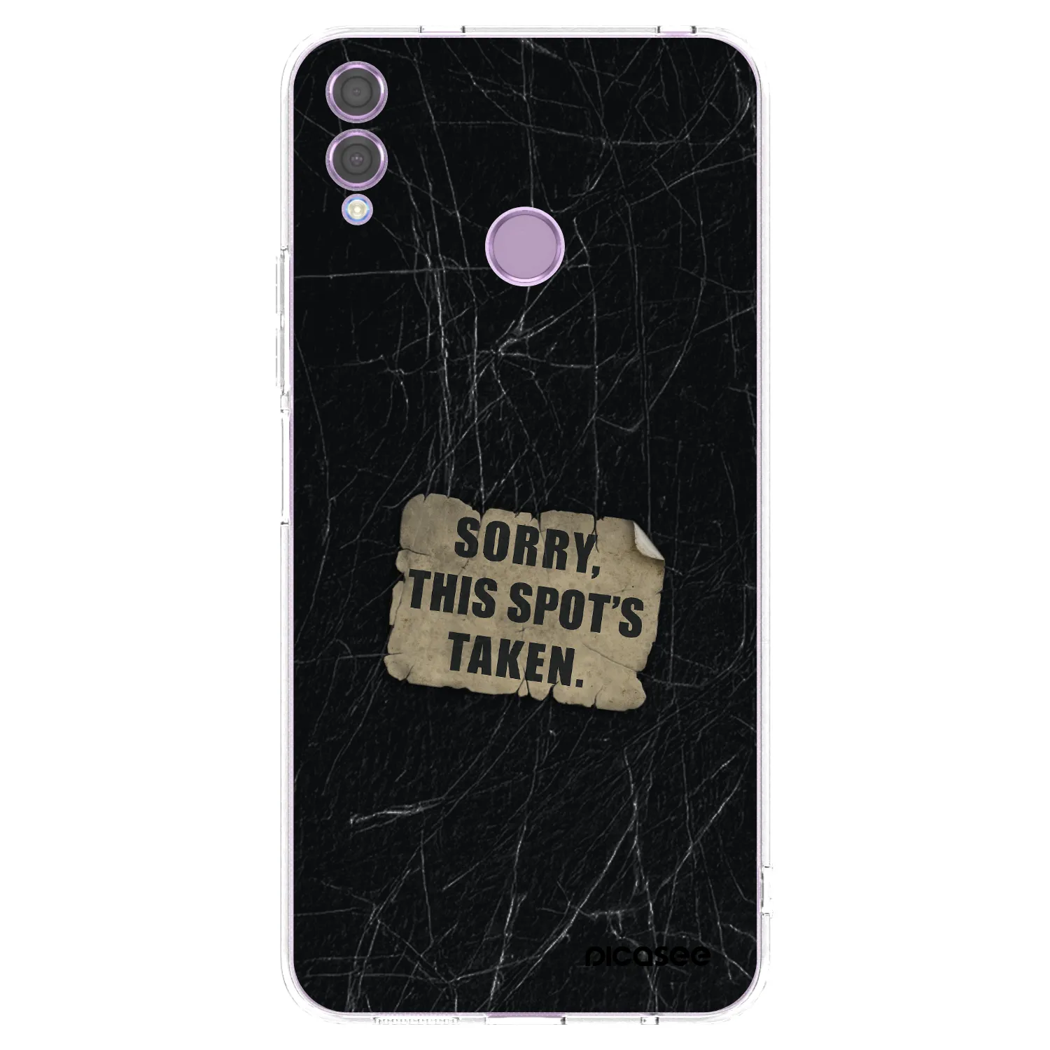 Picasee διαφανής θήκη σιλικόνης Honor 8X - SORRY