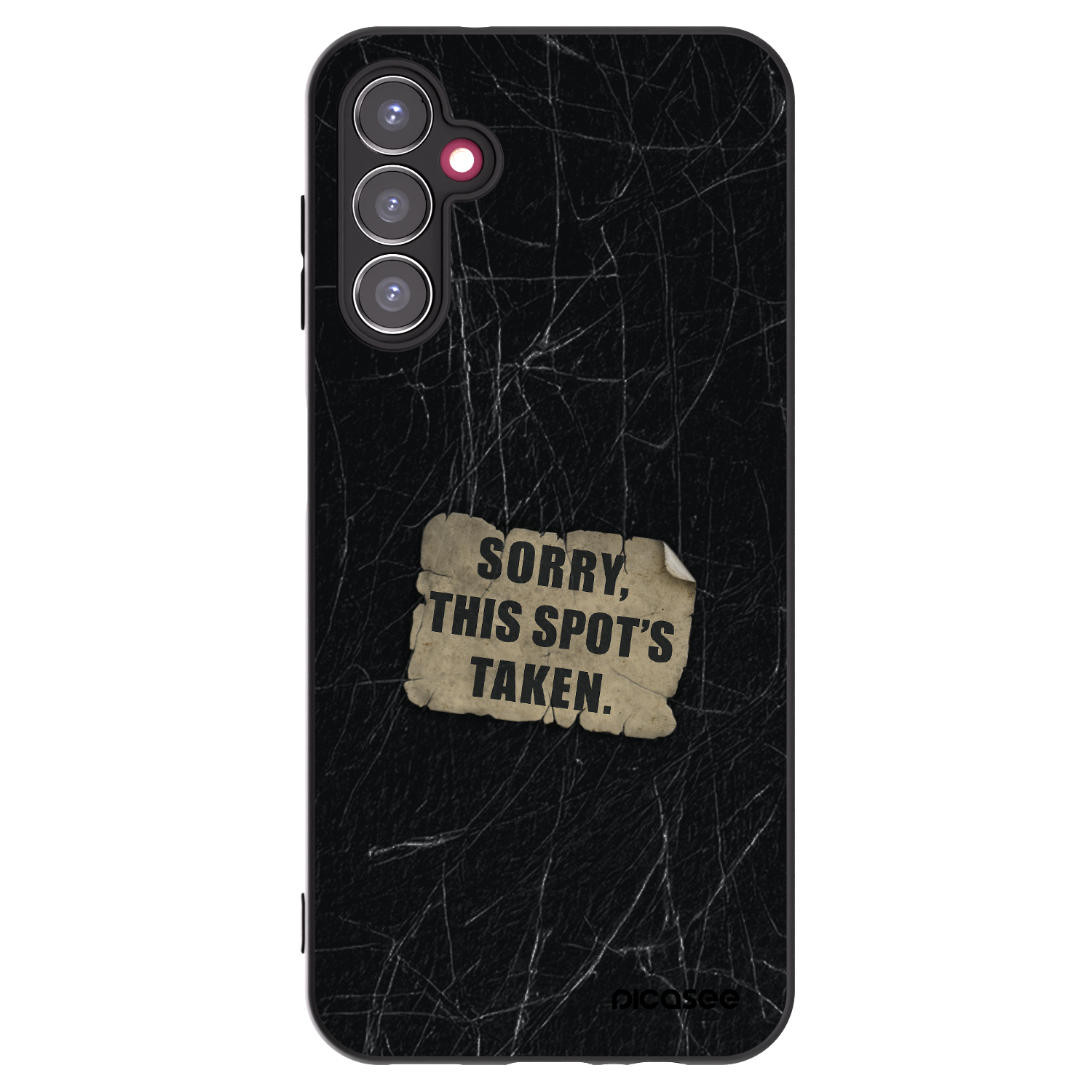 Picasee Μαύρη θήκη σιλικόνης για Samsung Galaxy A14 5G A146P - SORRY