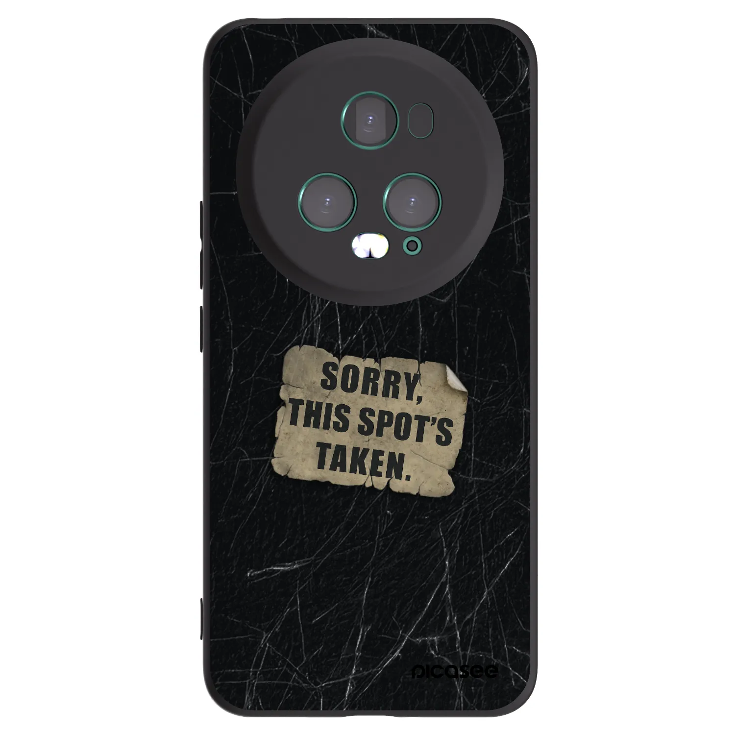 Picasee Μαύρη θήκη σιλικόνης για Honor Magic5 Pro - SORRY