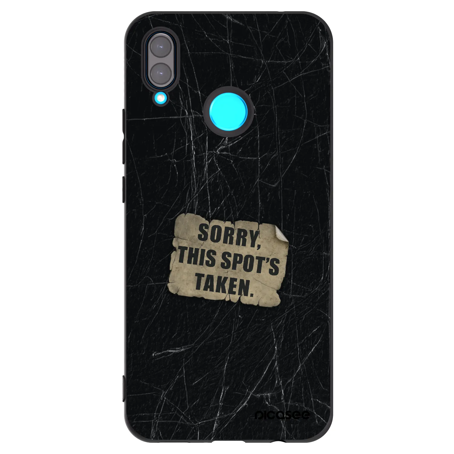 Picasee Μαύρη θήκη σιλικόνης για Huawei Nova 3i - SORRY