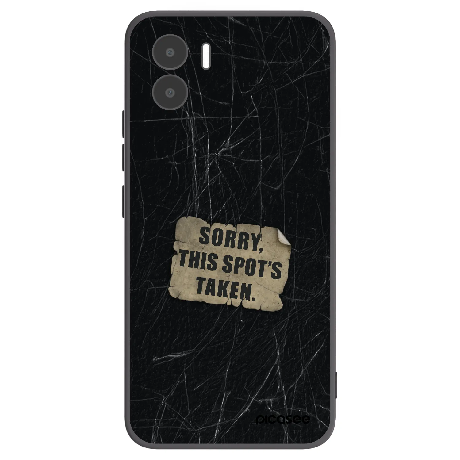 Picasee Μαύρη θήκη σιλικόνης για Xiaomi Redmi A2 - SORRY