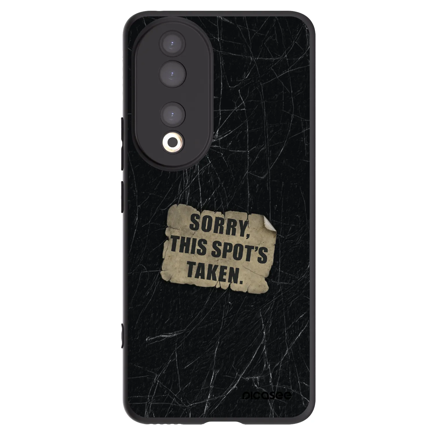 Picasee Μαύρη θήκη σιλικόνης για Honor 90 5G - SORRY