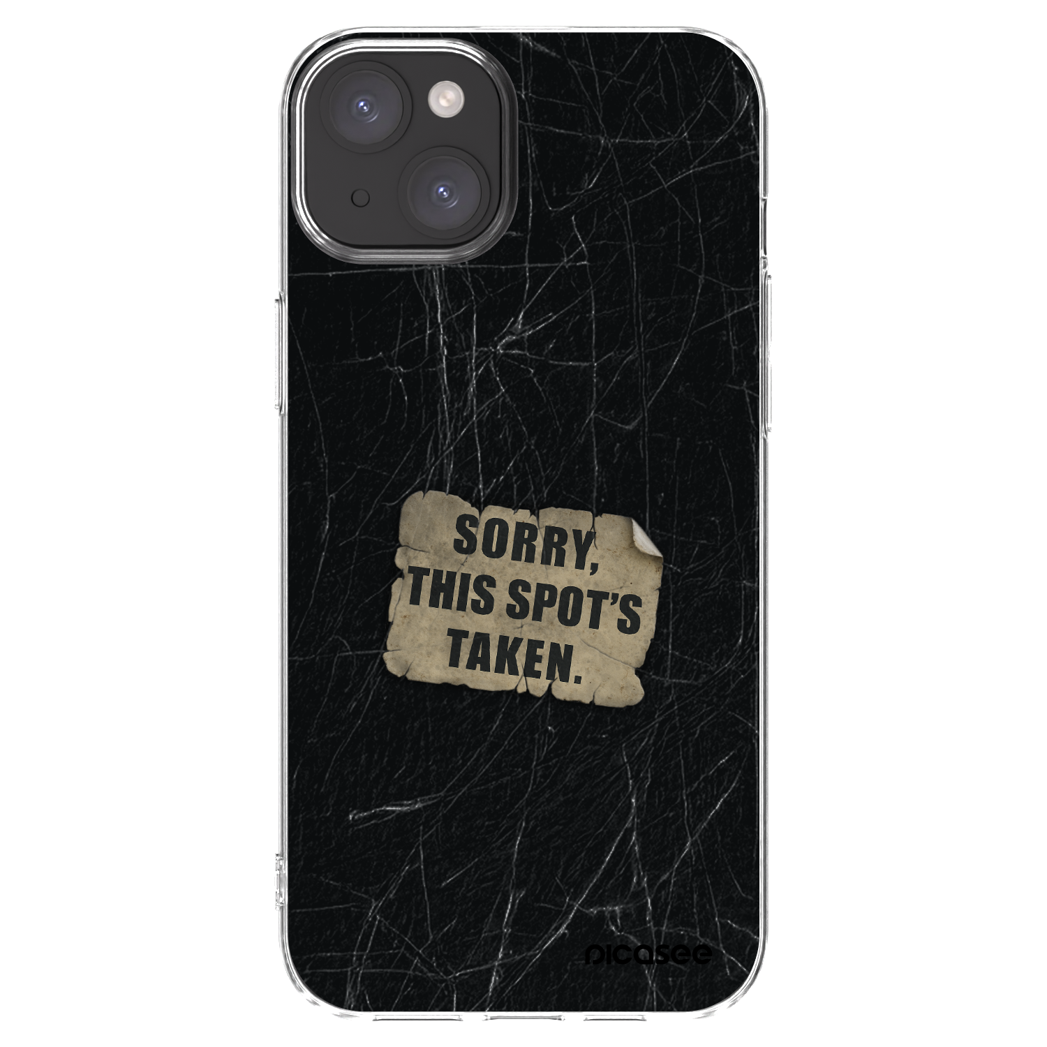 Picasee διαφανής θήκη σιλικόνης Apple iPhone 15 Plus - SORRY