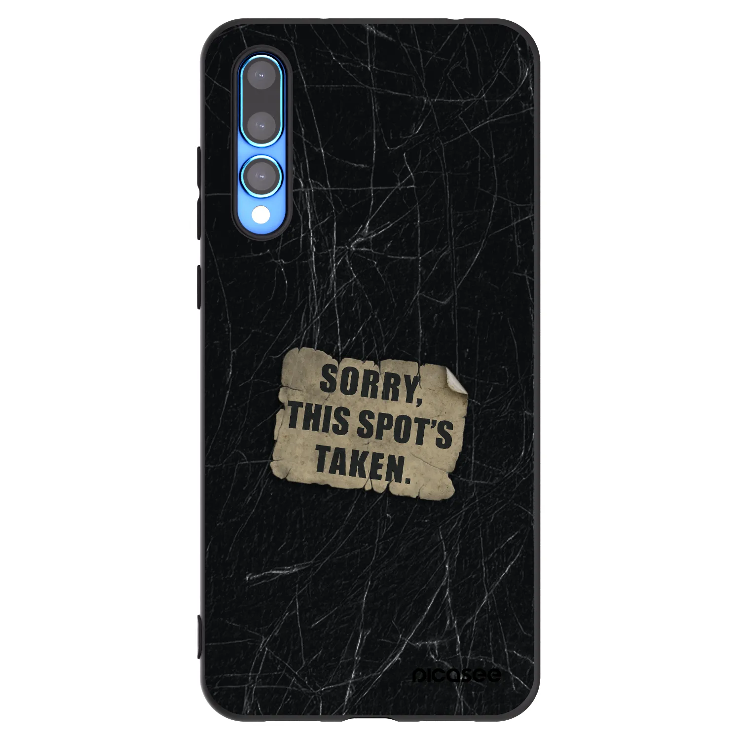 Picasee Μαύρη θήκη σιλικόνης για Huawei P20 Pro - SORRY