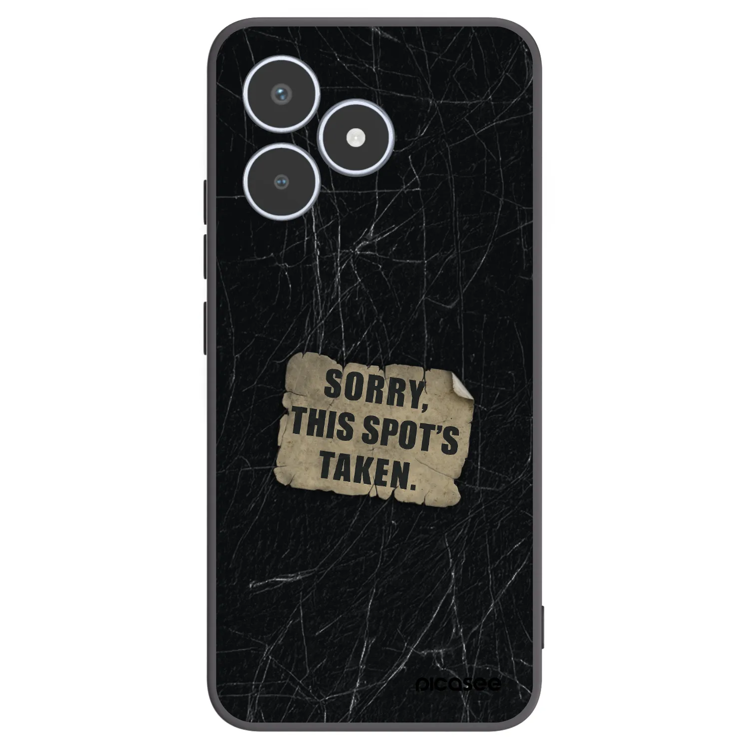 Picasee Μαύρη θήκη σιλικόνης για Realme C53 - SORRY