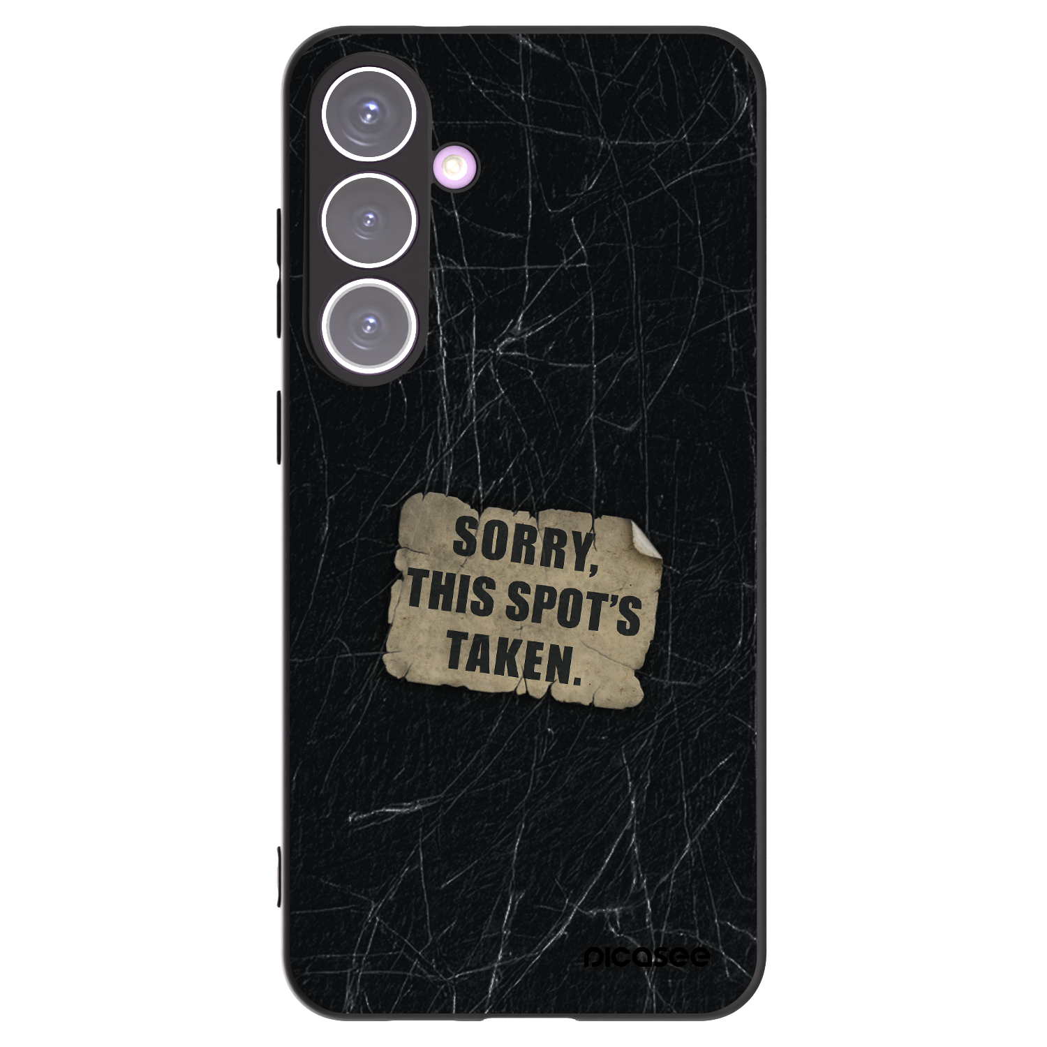 Picasee Μαύρη θήκη σιλικόνης για Samsung Galaxy S24+ S926B 5G - SORRY