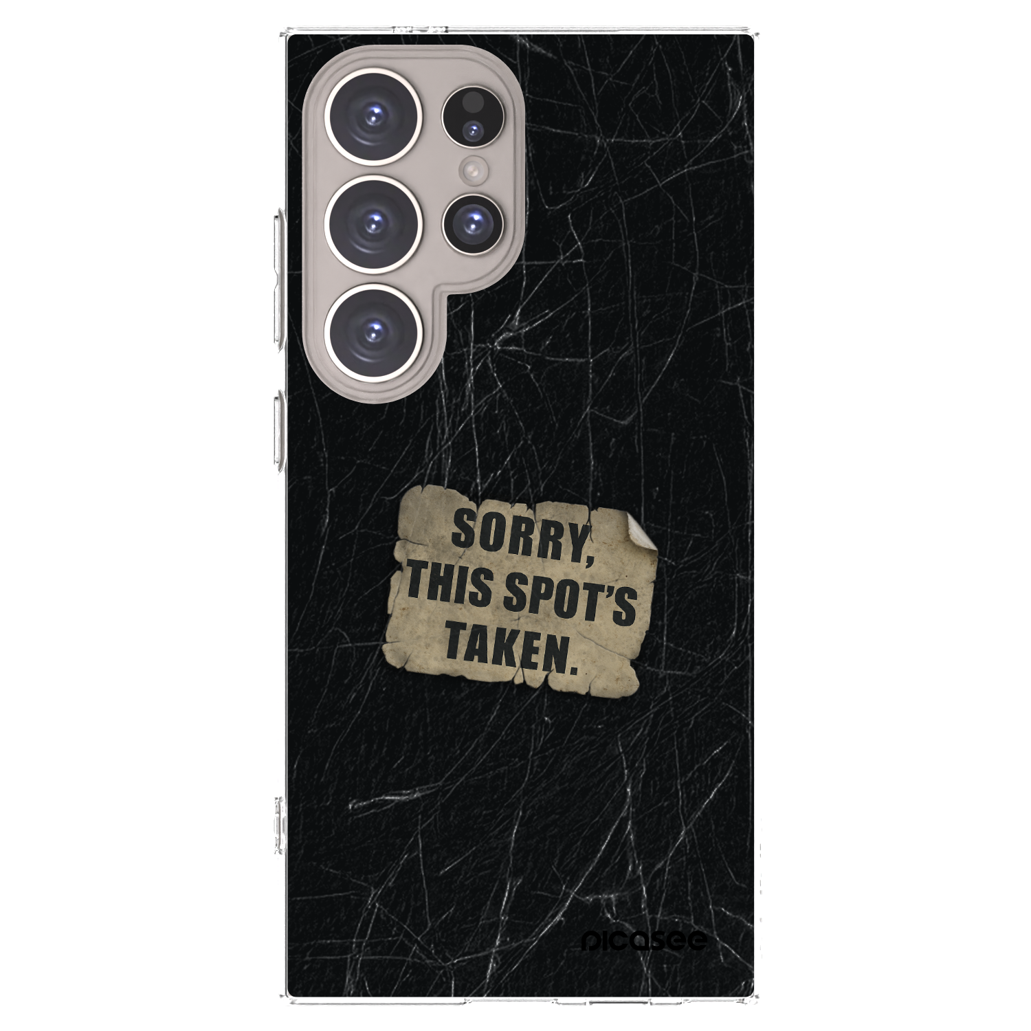 Picasee διαφανής θήκη σιλικόνης Samsung Galaxy S24 Ultra S928B 5G - SORRY