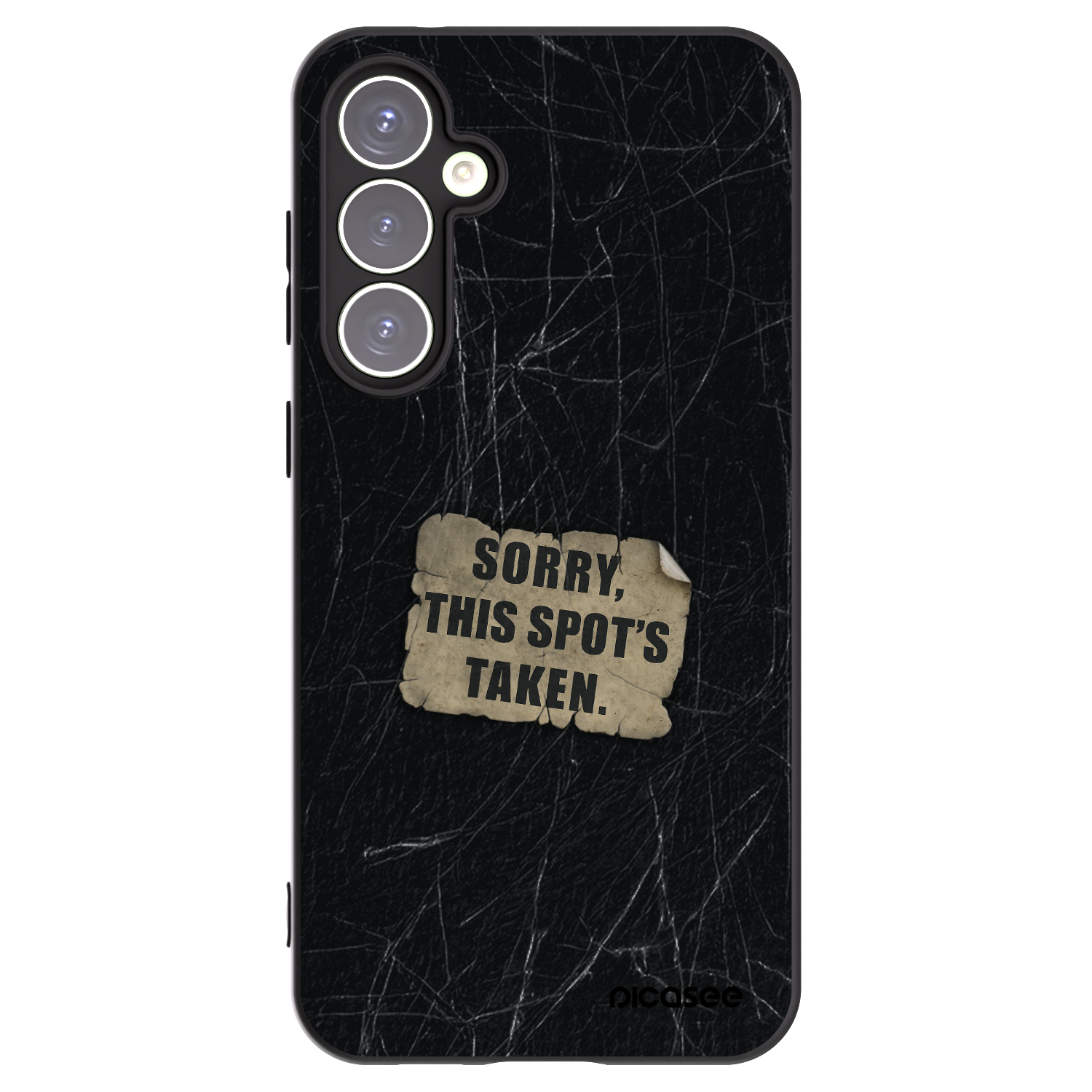 Picasee Μαύρη θήκη σιλικόνης για Samsung Galaxy S23 FE S711B - SORRY