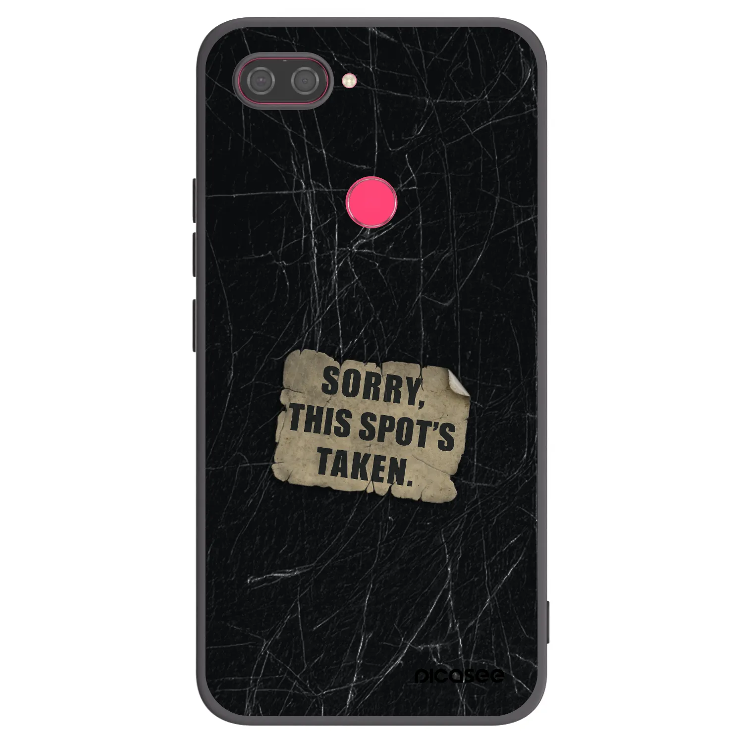 Picasee Μαύρη θήκη σιλικόνης για Xiaomi Mi 8 Lite - SORRY