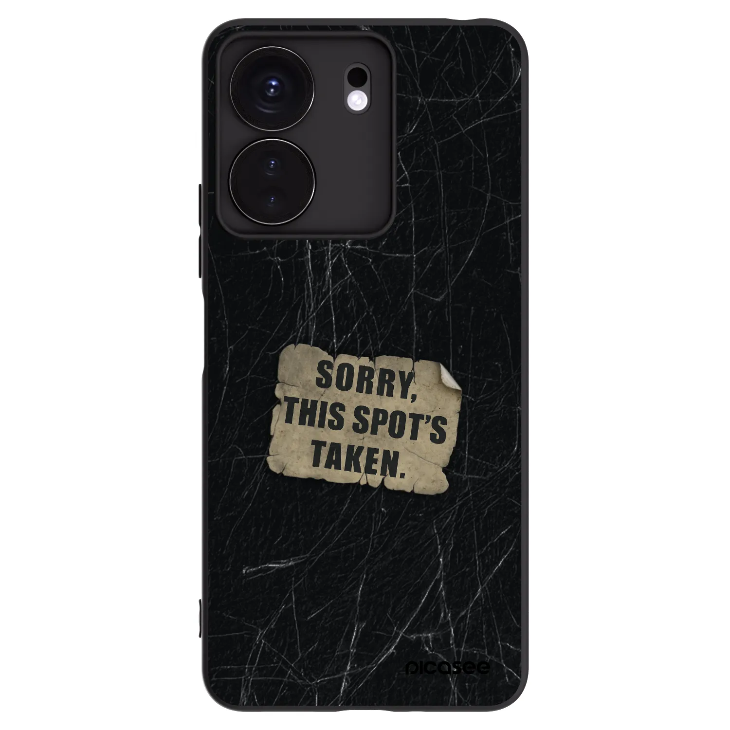 Picasee Μαύρη θήκη σιλικόνης για Xiaomi Redmi 13C 4G - SORRY