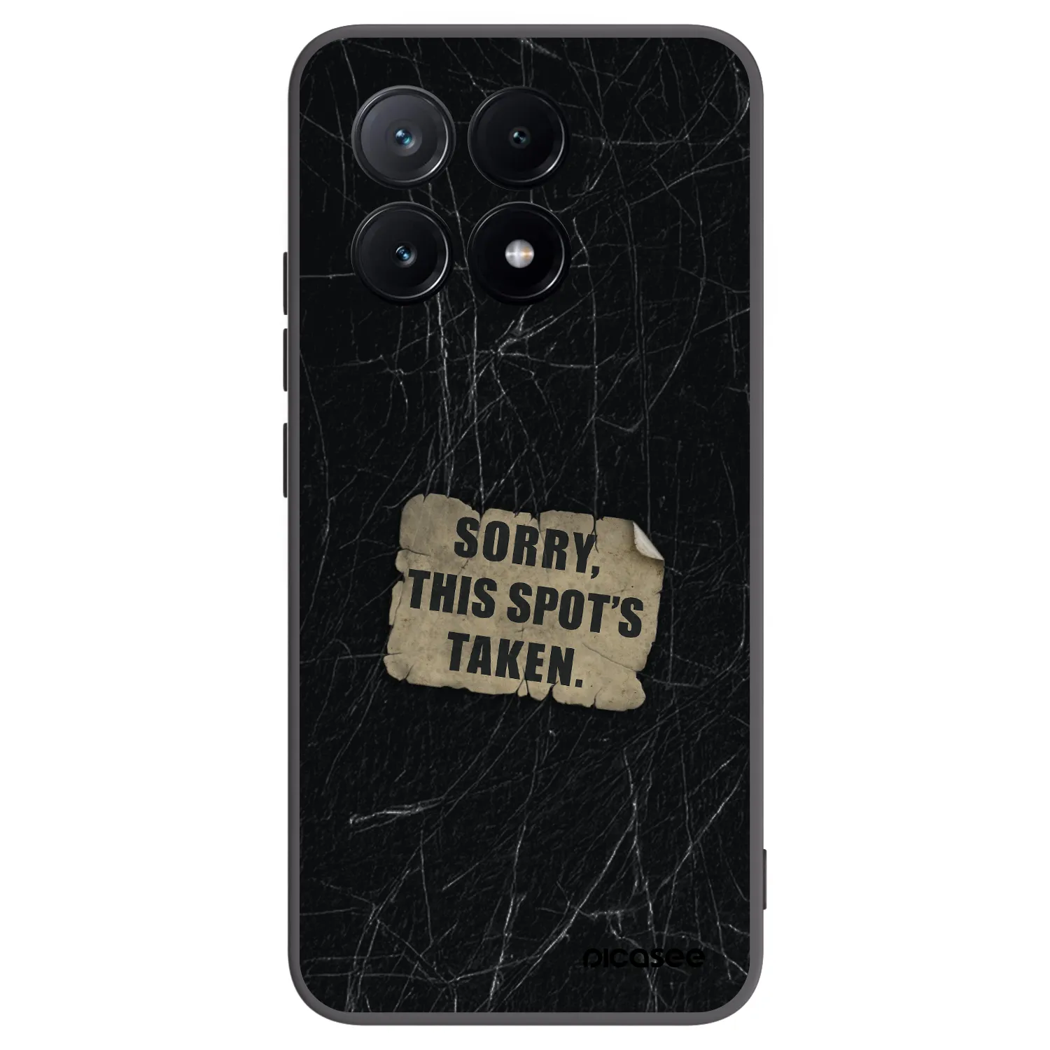 Picasee Μαύρη θήκη σιλικόνης για Xiaomi Poco X6 Pro - SORRY