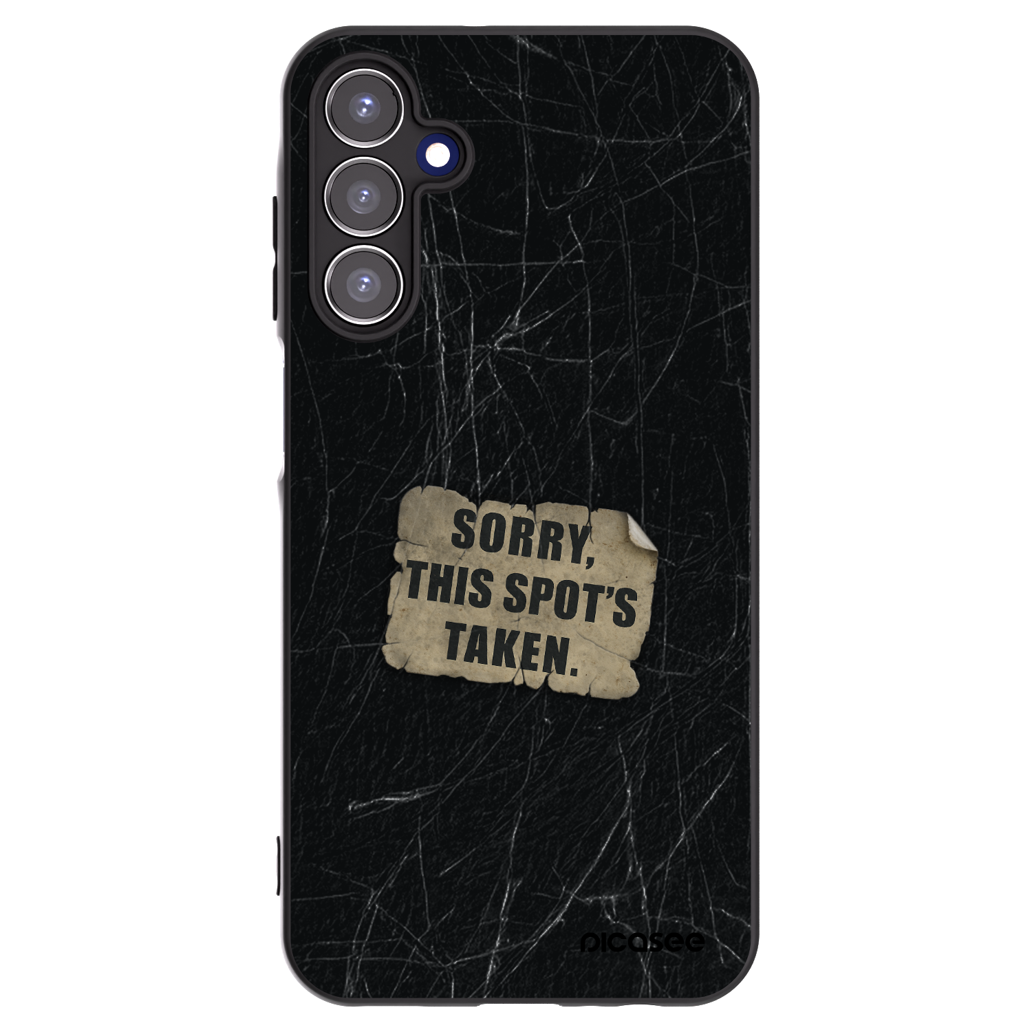 Picasee Μαύρη θήκη σιλικόνης για Samsung Galaxy A15 A155F 4G - SORRY