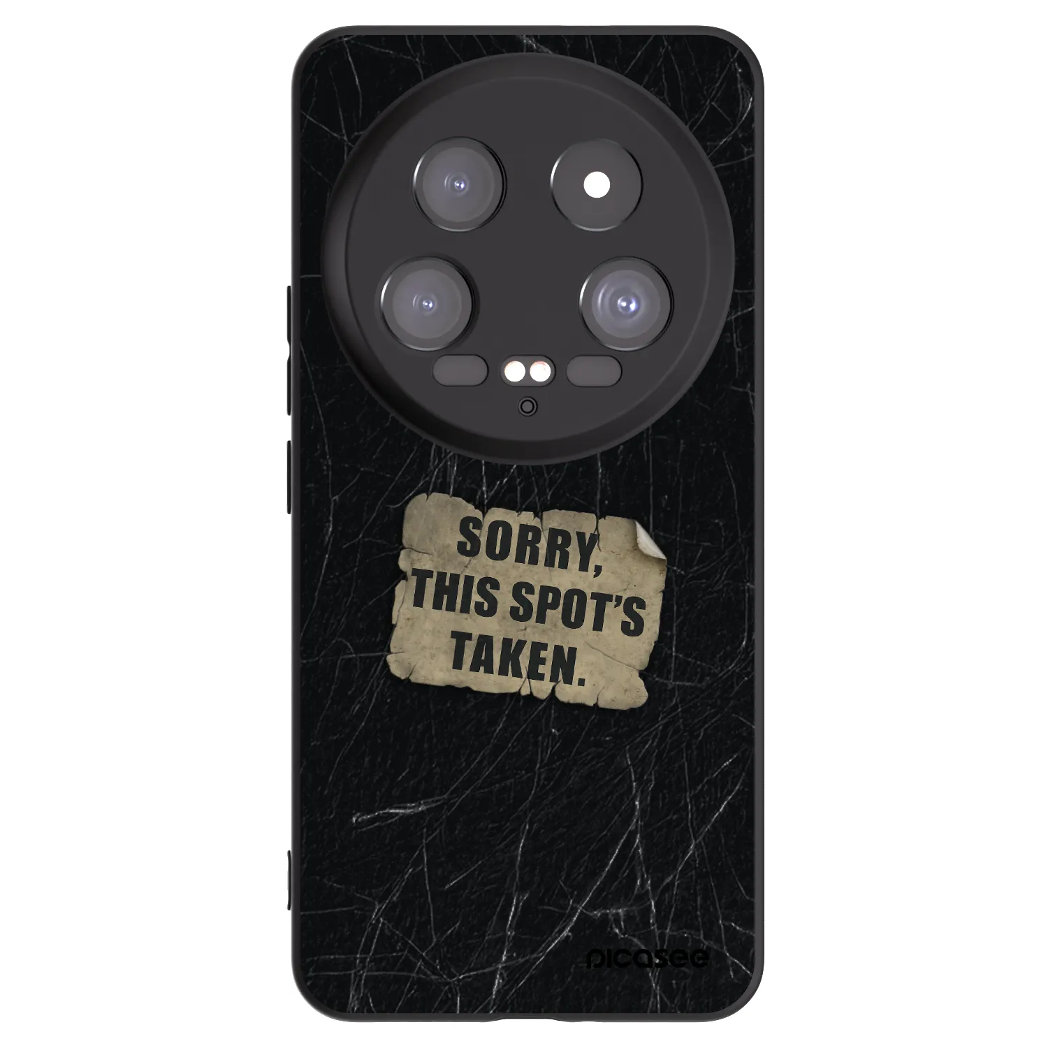 Picasee Μαύρη θήκη σιλικόνης για Xiaomi 14 Ultra - SORRY