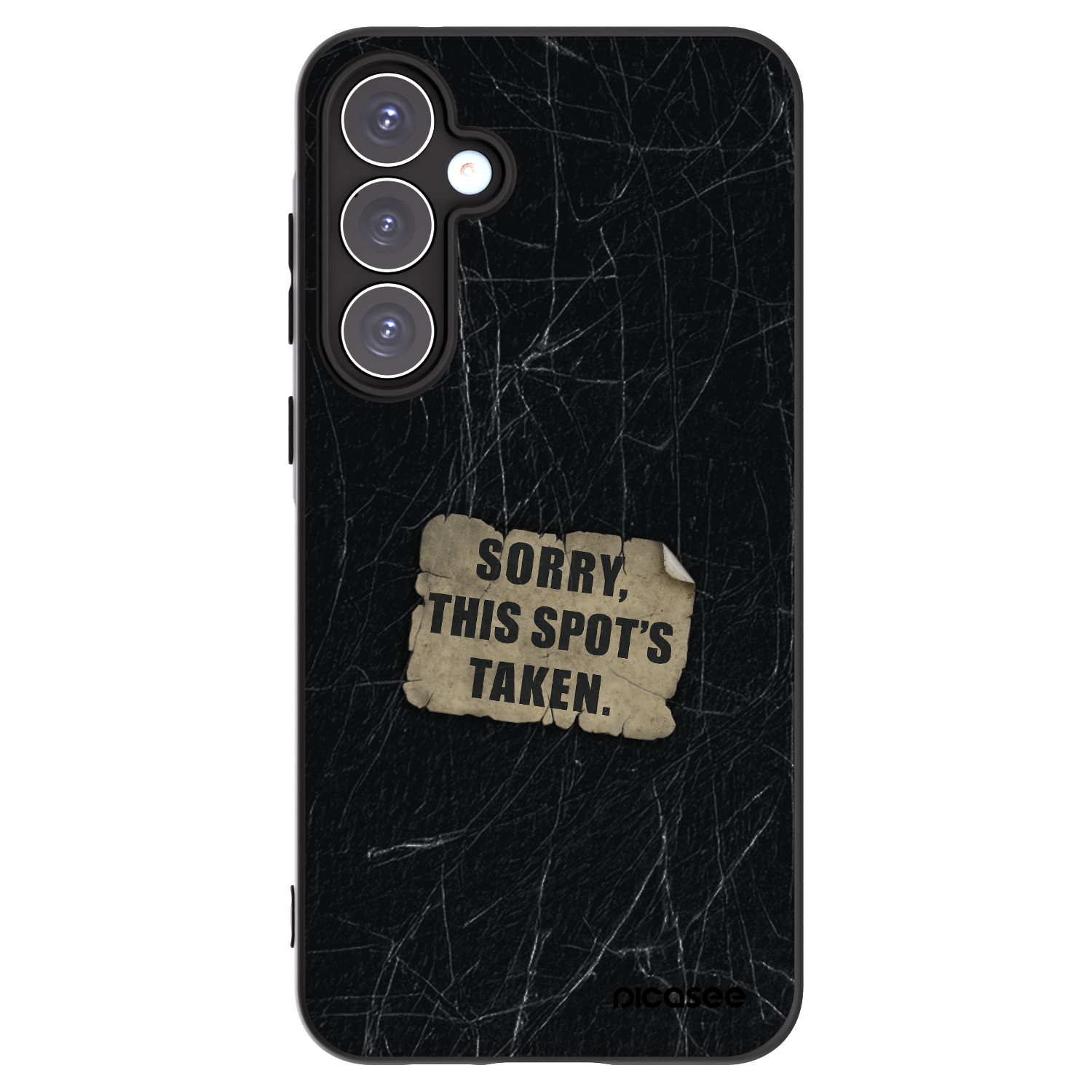 Picasee Μαύρη θήκη σιλικόνης για Samsung Galaxy A55 5G A556B - SORRY