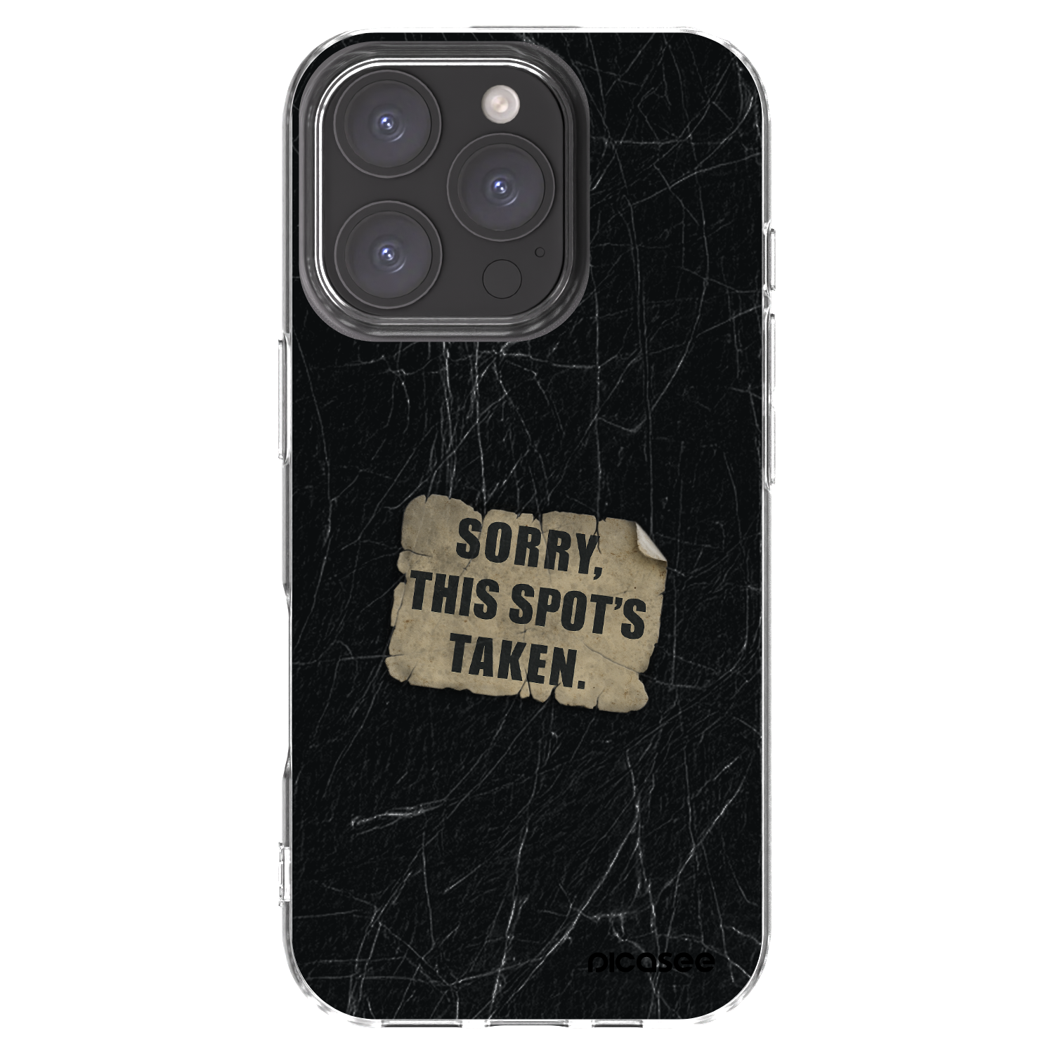 Picasee διαφανής θήκη σιλικόνης Apple iPhone 16 Pro - SORRY