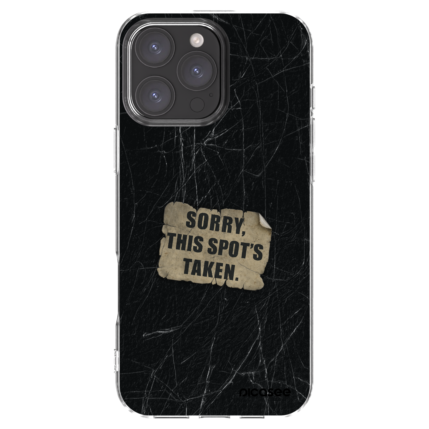 Picasee διαφανής θήκη σιλικόνης Apple iPhone 16 Pro Max - SORRY