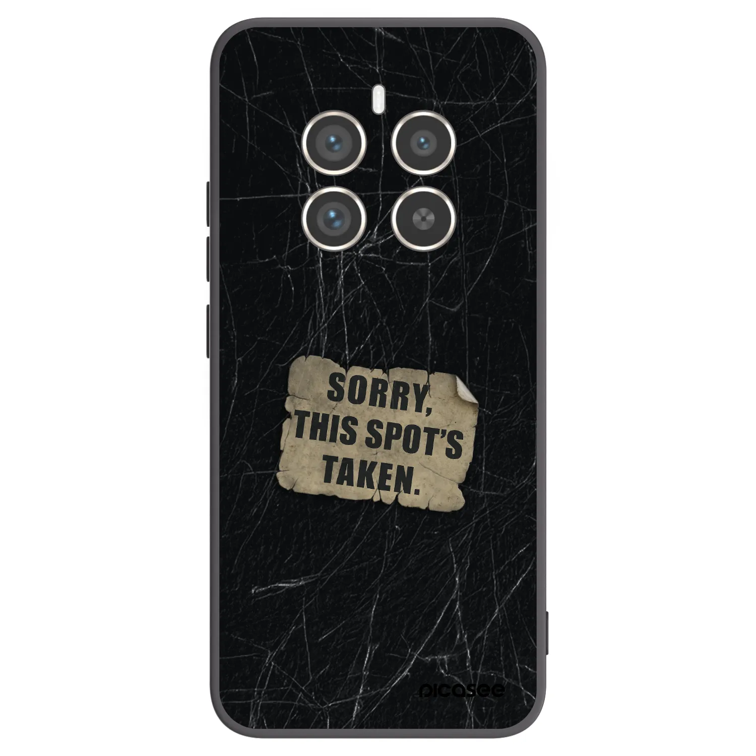 Picasee Μαύρη θήκη σιλικόνης για Realme 12 Pro 5G - SORRY