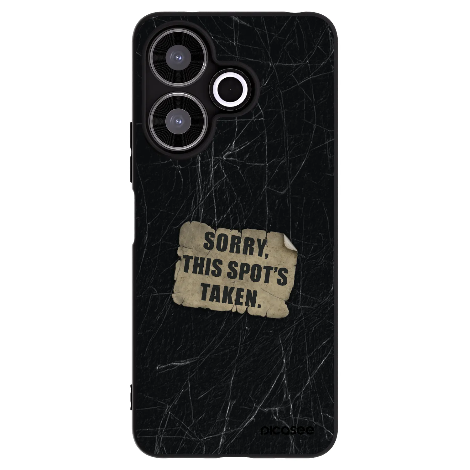 Picasee Μαύρη θήκη σιλικόνης για Xiaomi Redmi 13 4G - SORRY