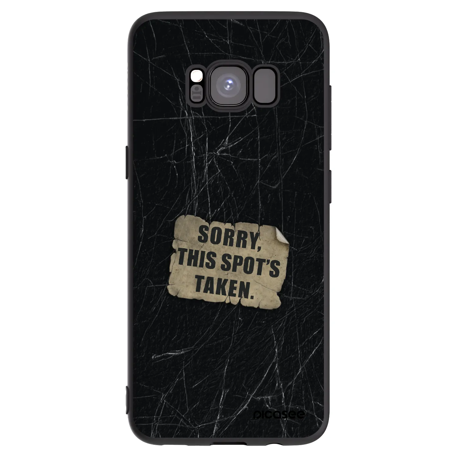 Picasee Μαύρη θήκη σιλικόνης για Samsung Galaxy S8 G950F - SORRY