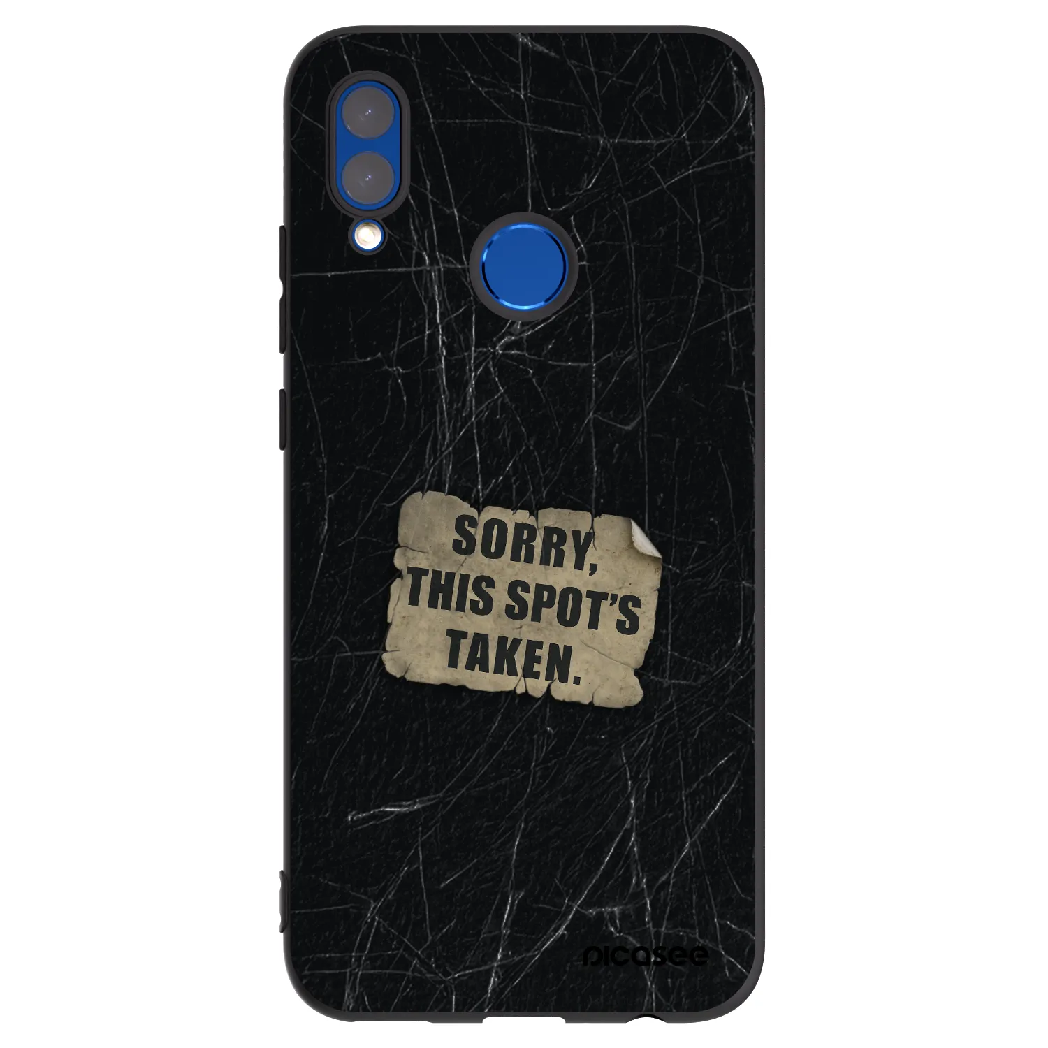 Picasee Μαύρη θήκη σιλικόνης για Huawei P Smart 2019 - SORRY