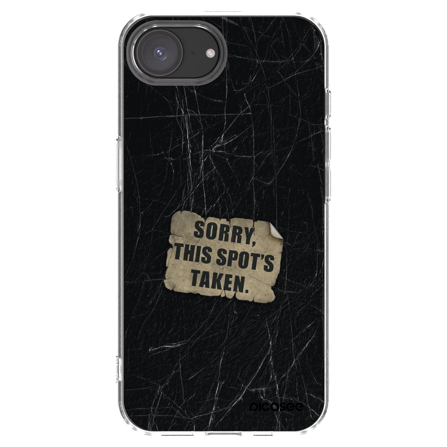 Picasee διαφανής θήκη σιλικόνης Apple iPhone 16e - SORRY