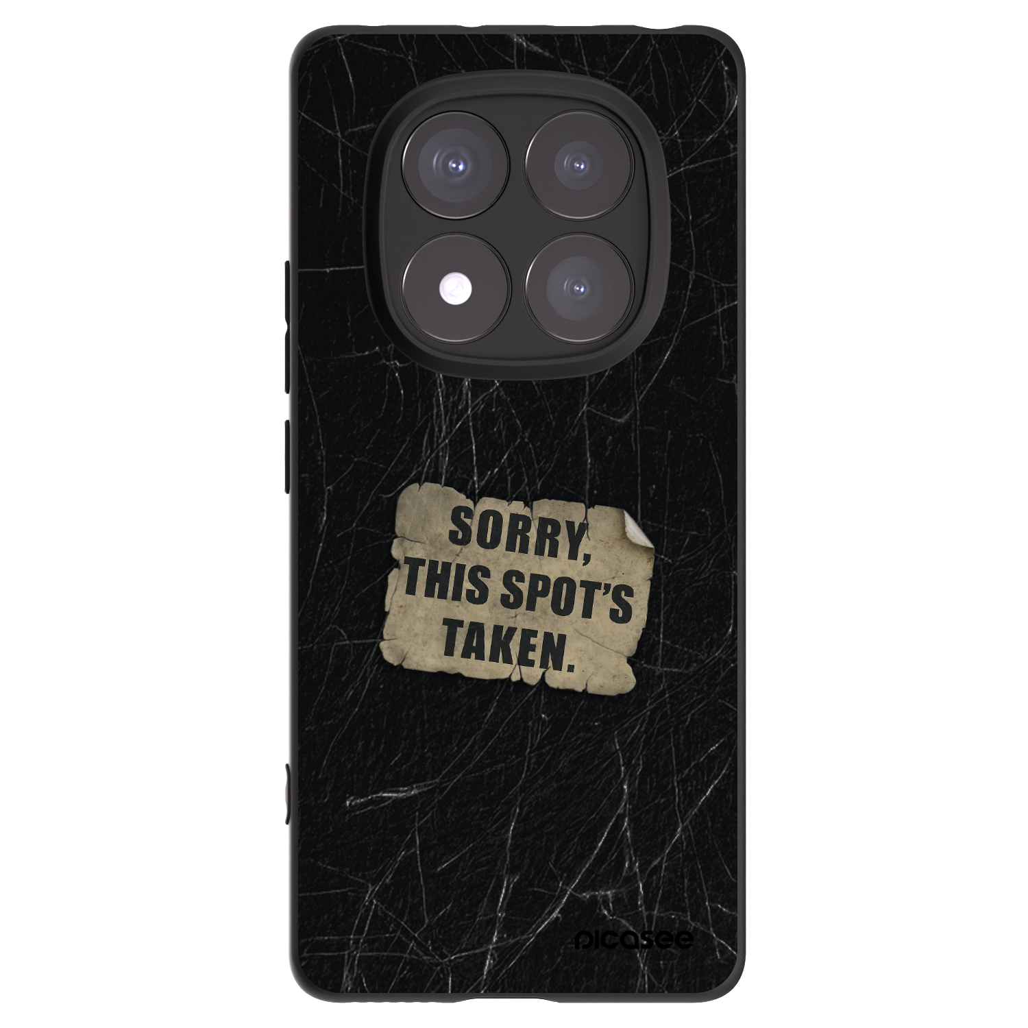 Picasee Μαύρη θήκη σιλικόνης για Xiaomi Redmi Note 14 Pro+ 5G - SORRY