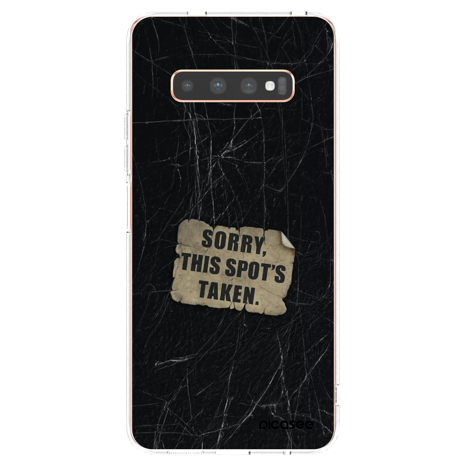 Picasee διαφανής θήκη σιλικόνης Samsung Galaxy S10 Plus G975 - SORRY