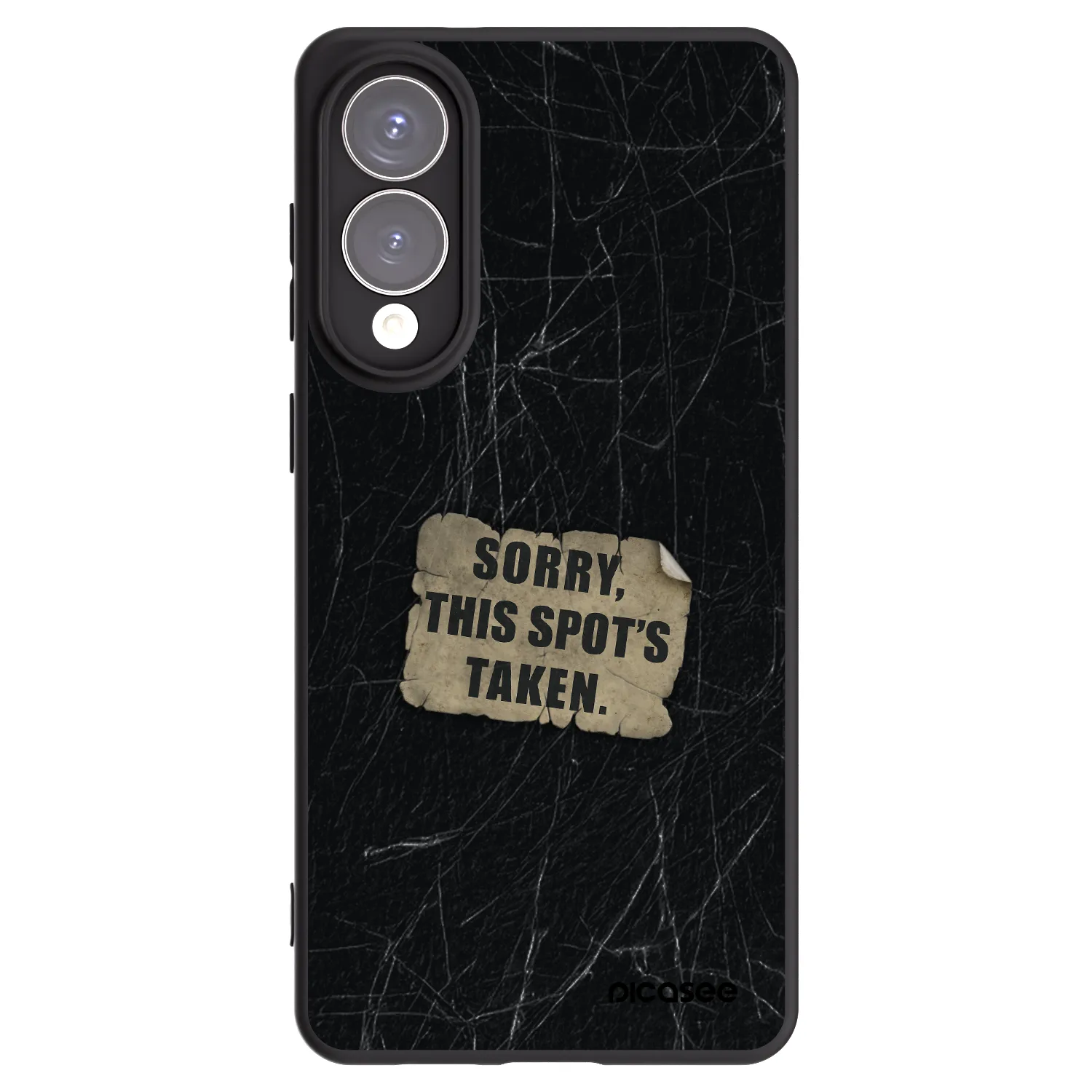 Picasee Μαύρη θήκη σιλικόνης για Samsung Galaxy S25 Edge 5G - SORRY