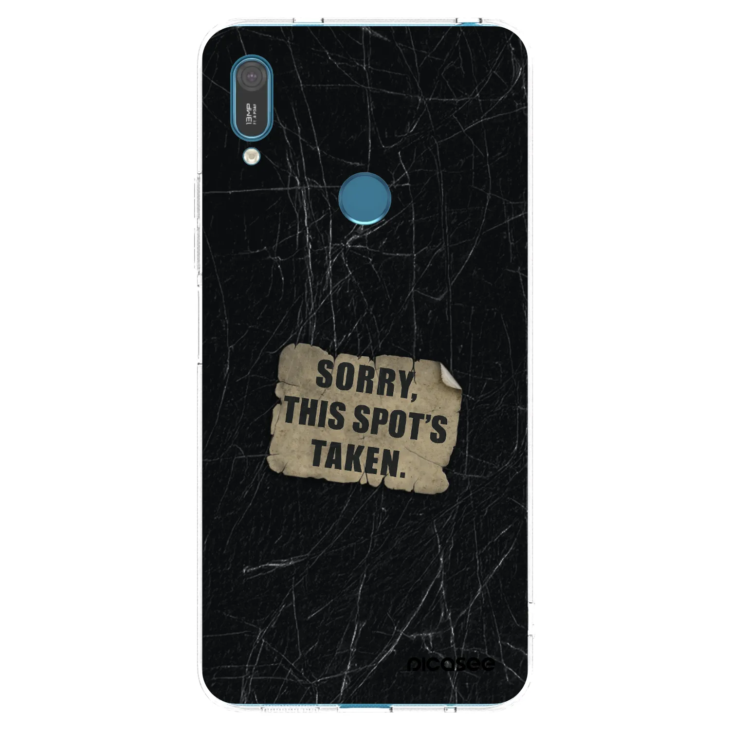 Picasee διαφανής θήκη σιλικόνης Huawei Y7 2019 - SORRY